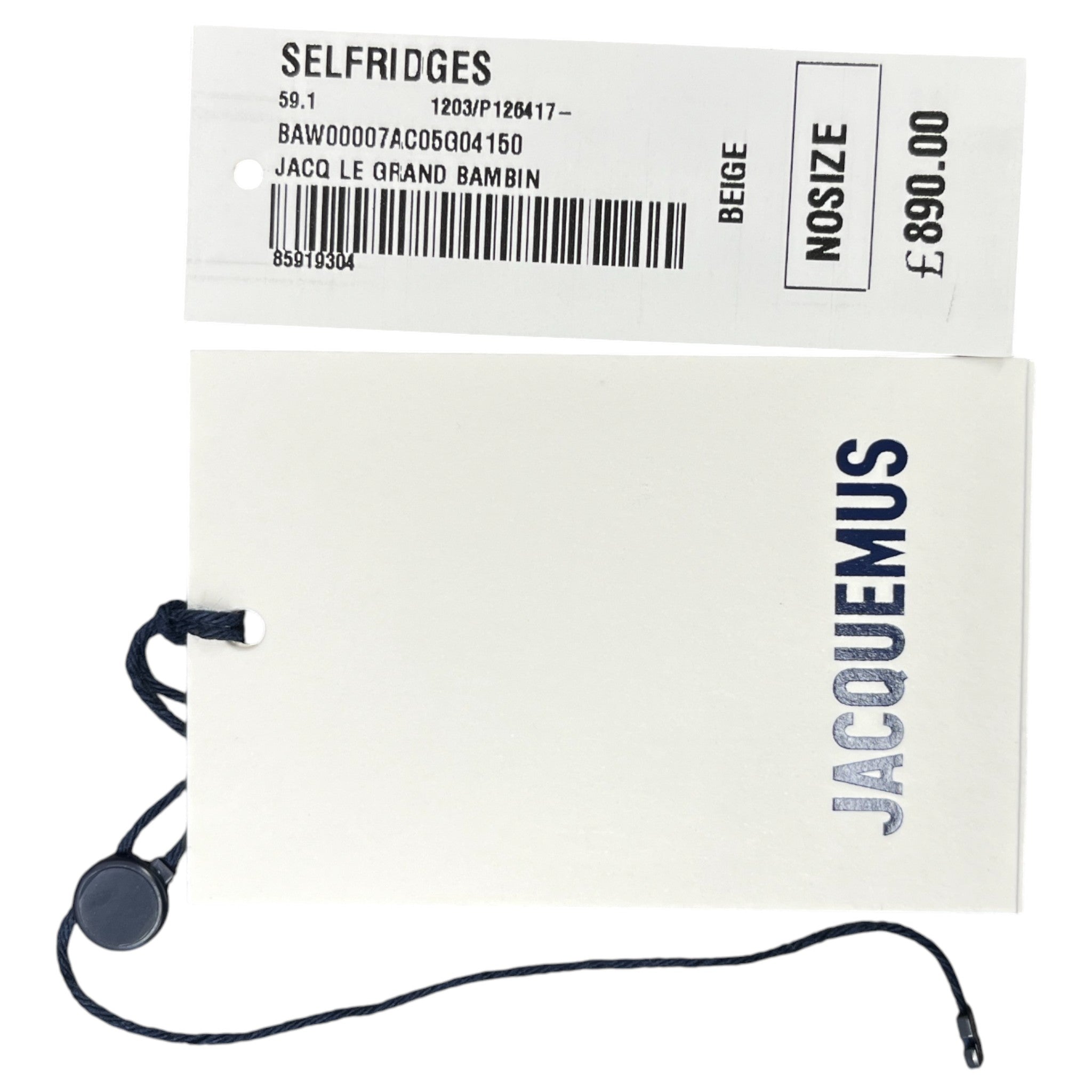 Women's The Large Bambino Snake Skin Effect Bag Beige