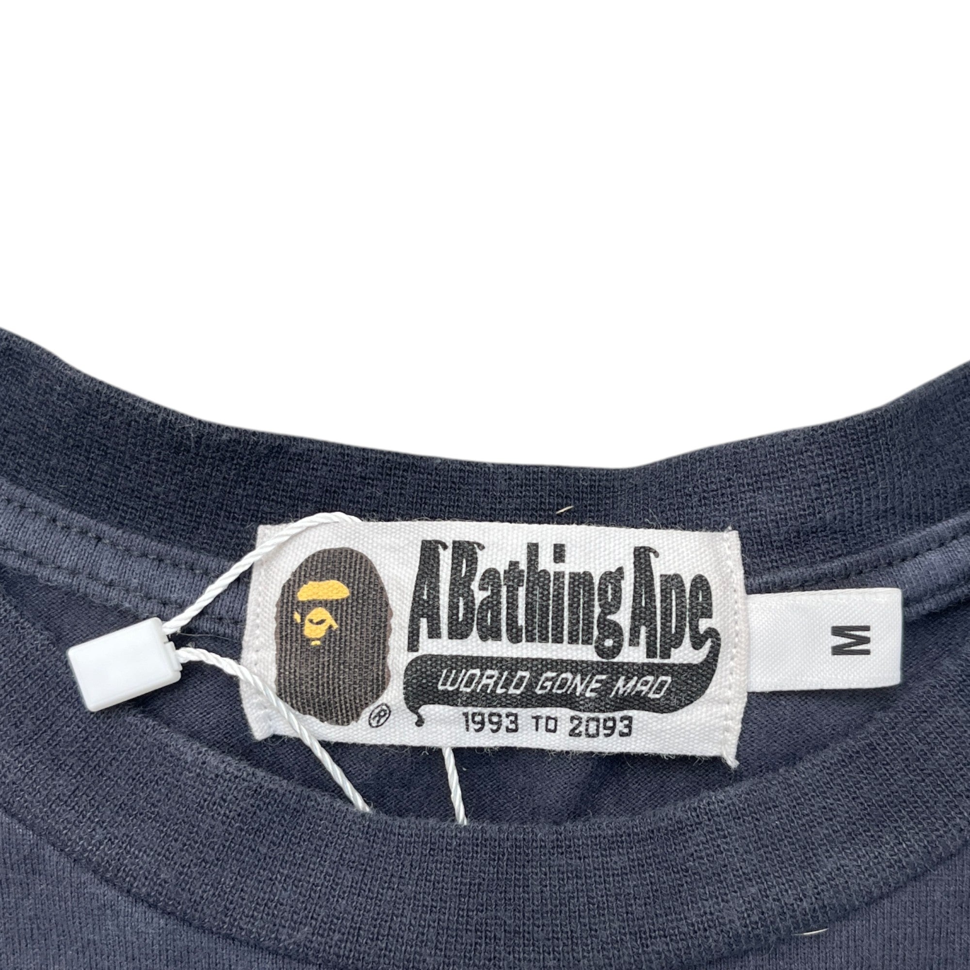 Men's Curved Logo Tie Dye T-Shirt Black Size M