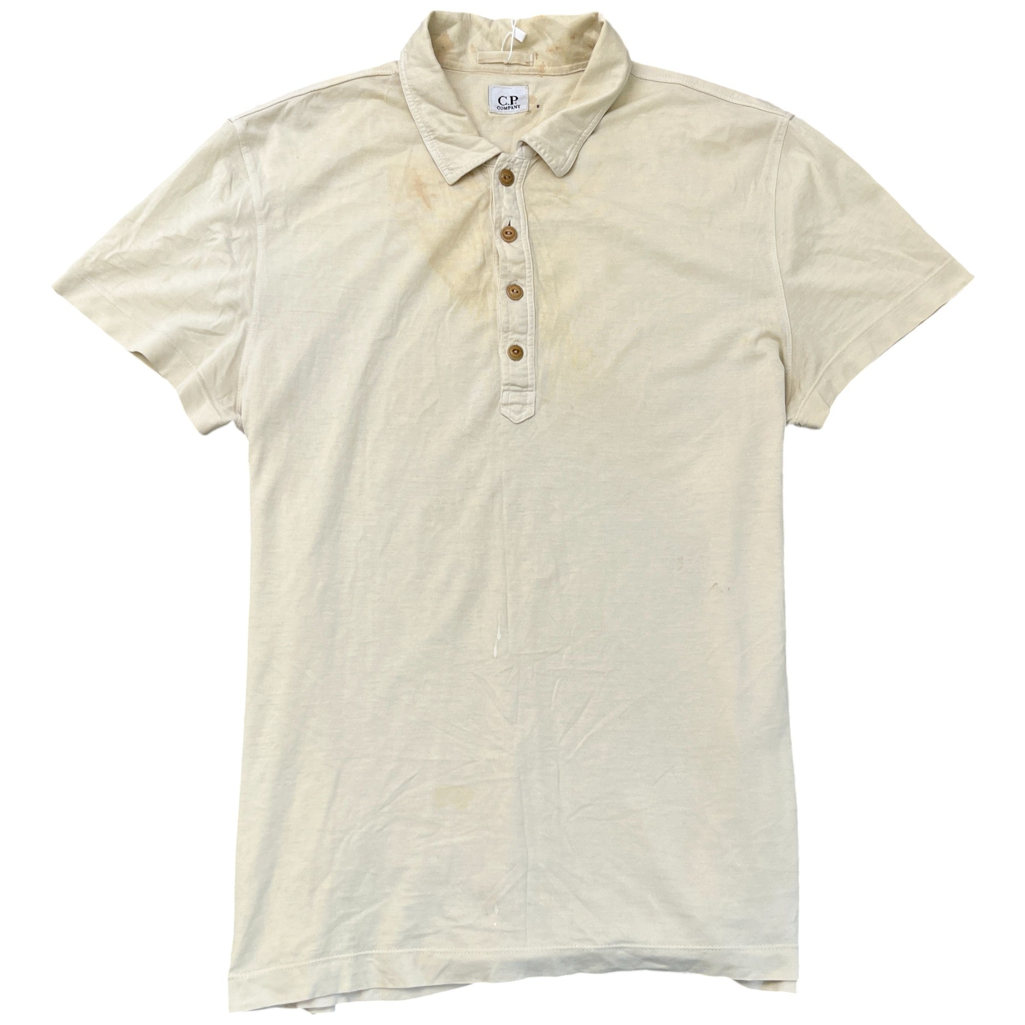 Men's Plain Polo Shirt Yellow Size XL