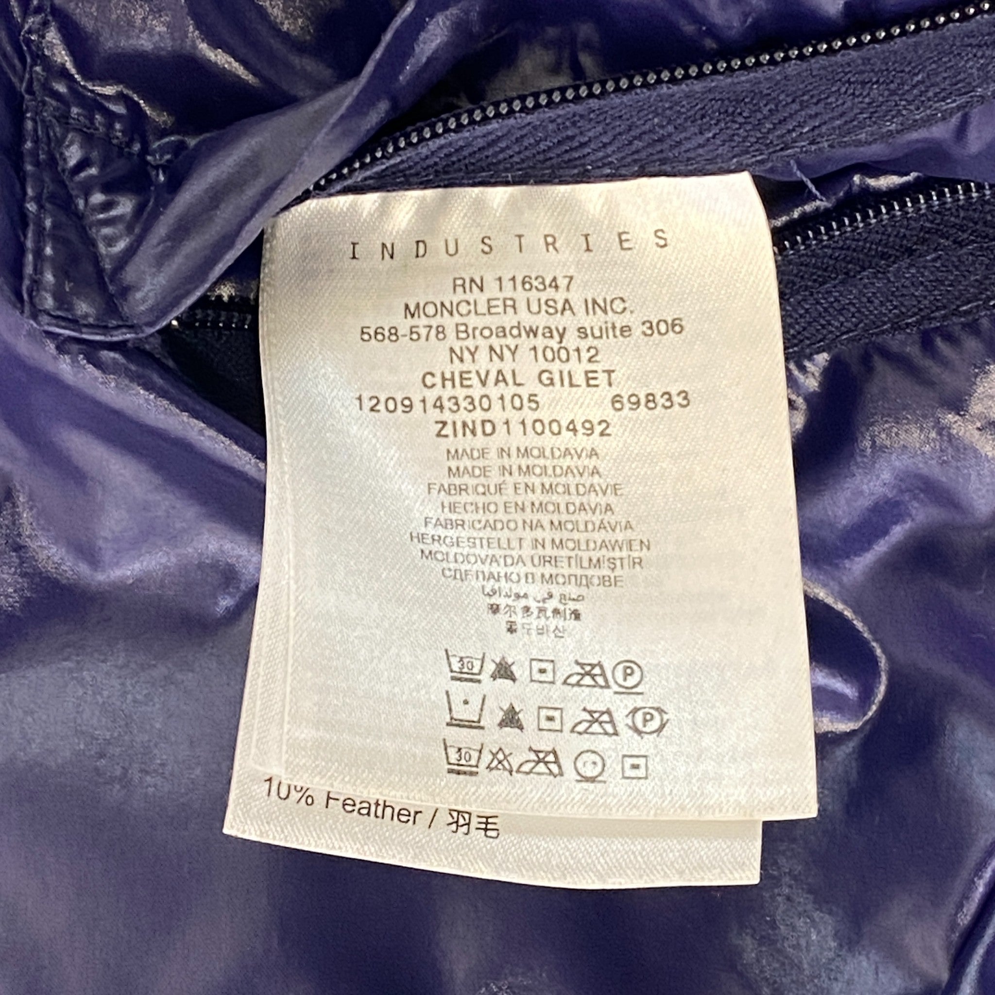 Men's Cheval Gilet Navy Size 4 / XL