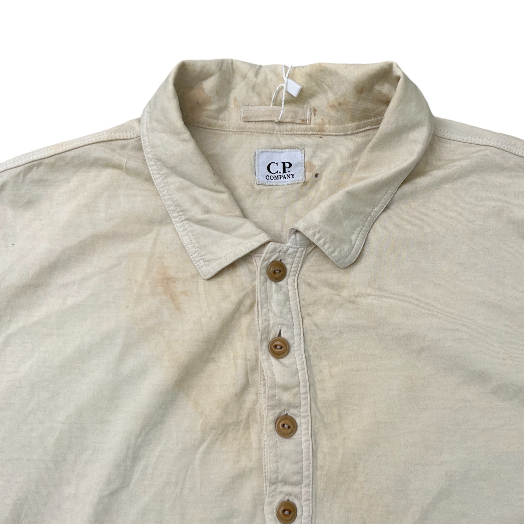 Men's Plain Polo Shirt Yellow Size XL