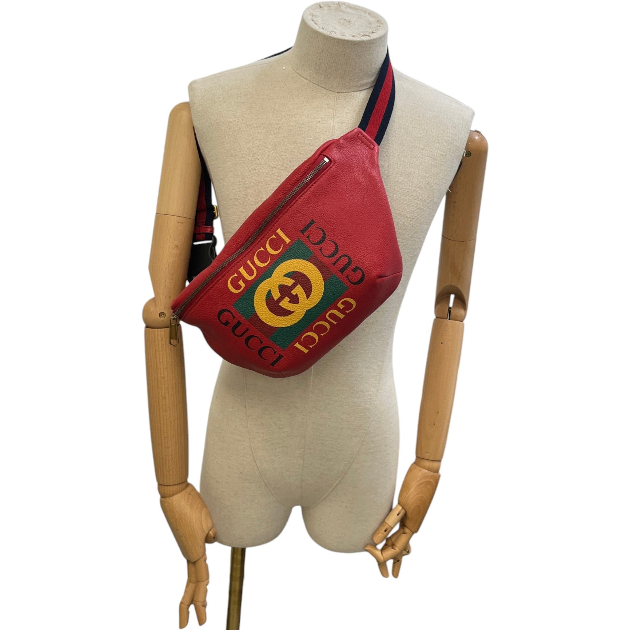 Women's Logo Print Belt Bag Red