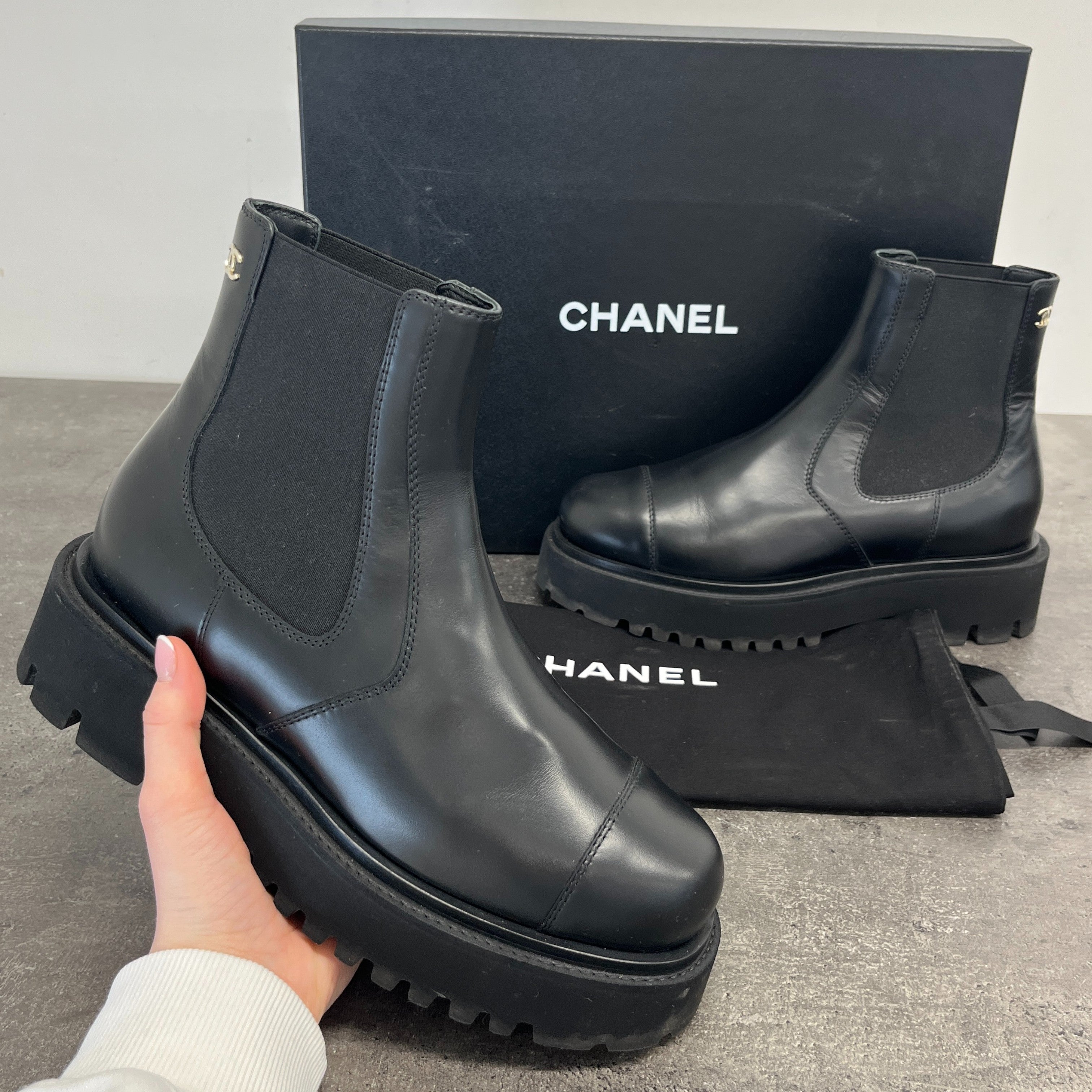 Women's Cc Ankle Chelsea Boots Black Size EU 38.5 / UK 5.5