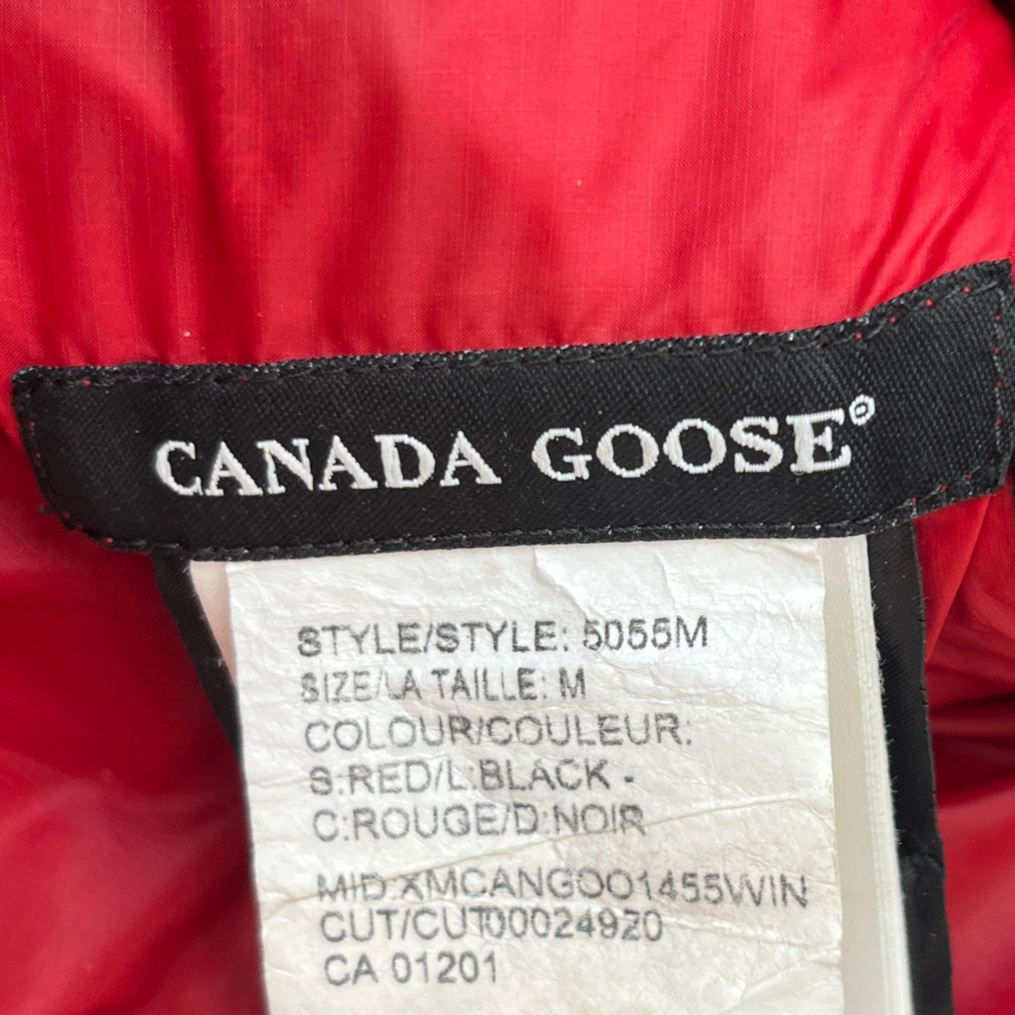 Men's Lodge Down Jacket Red Size M