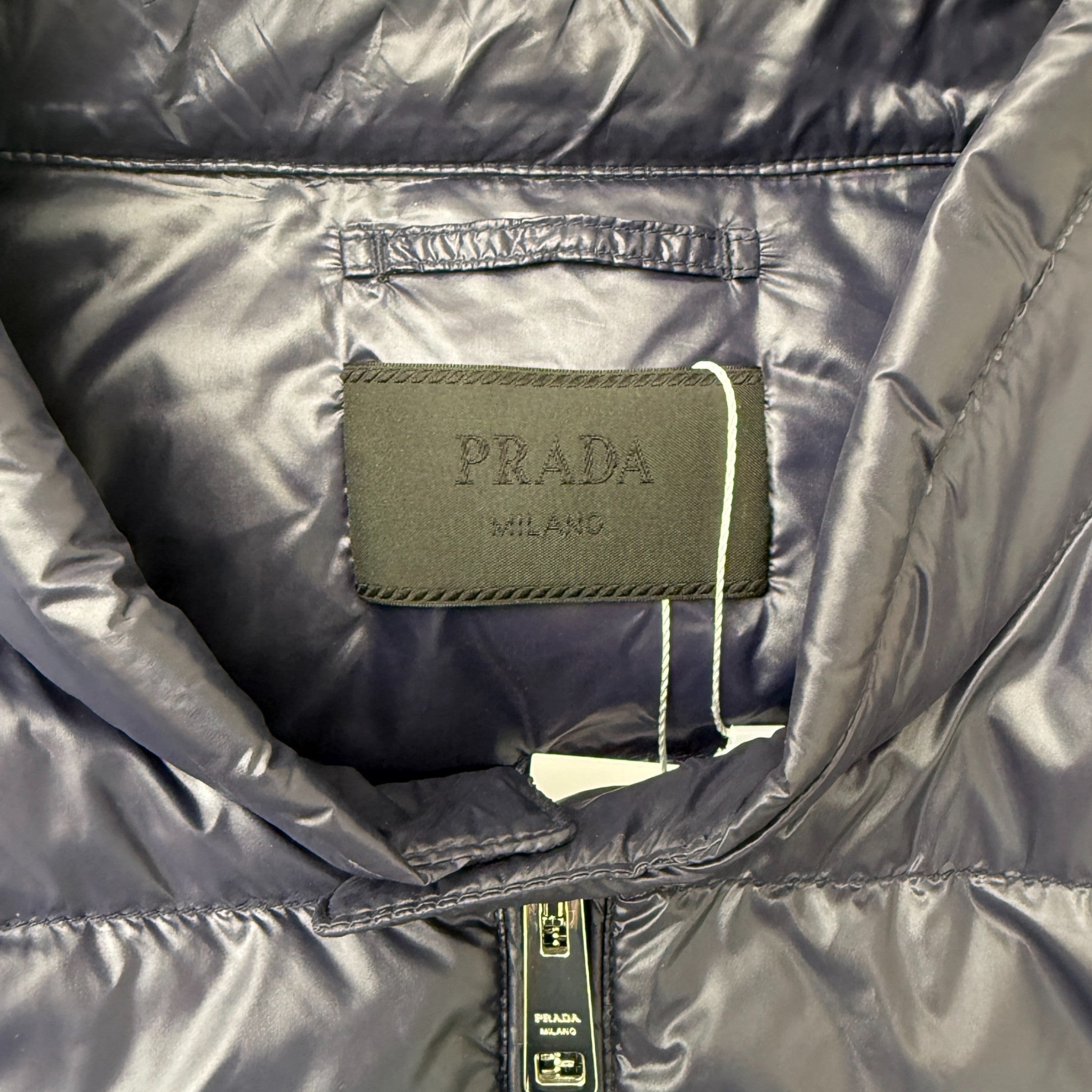 Men's Plaque Logo Jacket Navy Size IT 58 / XXXXL