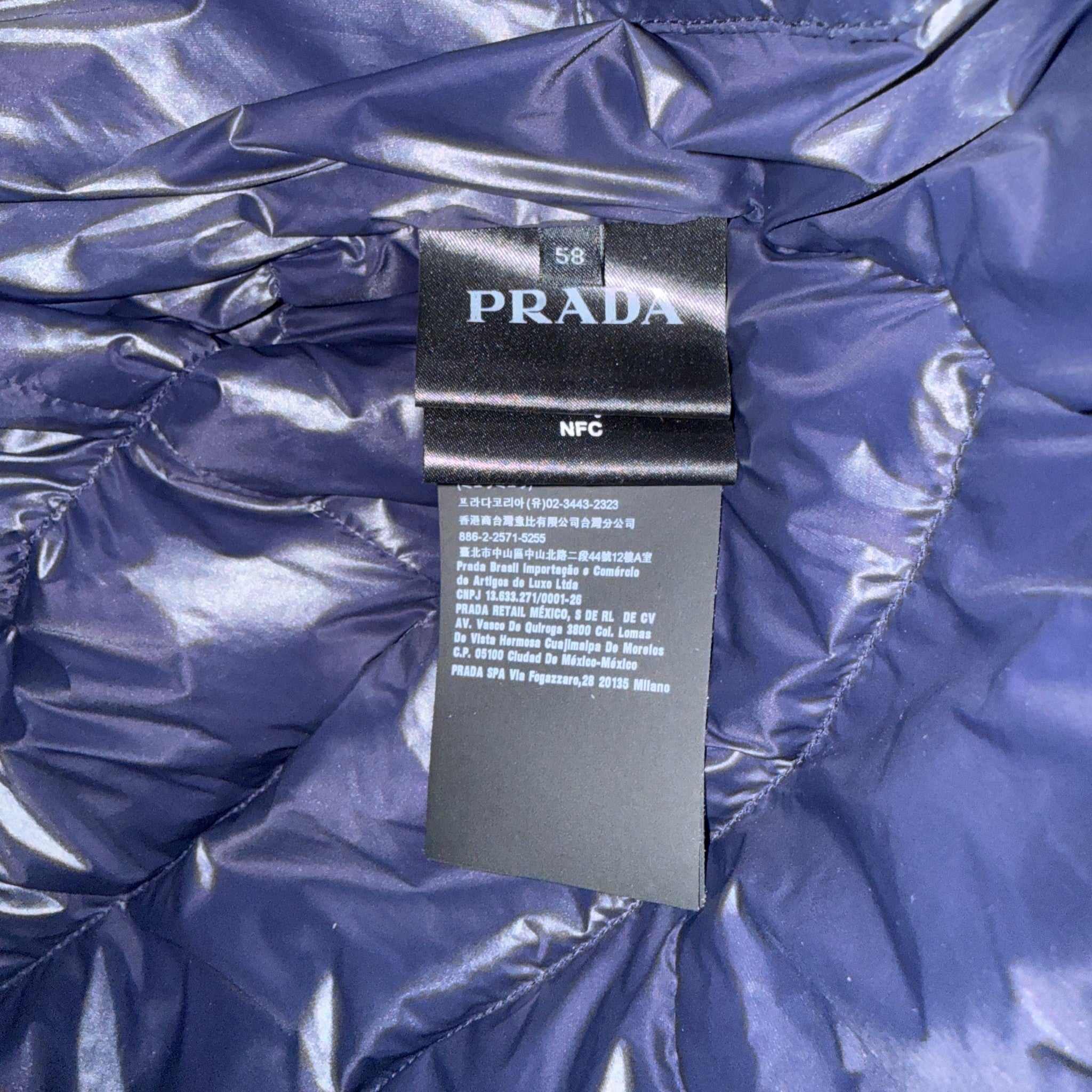 Men's Plaque Logo Jacket Navy Size IT 58 / XXXXL