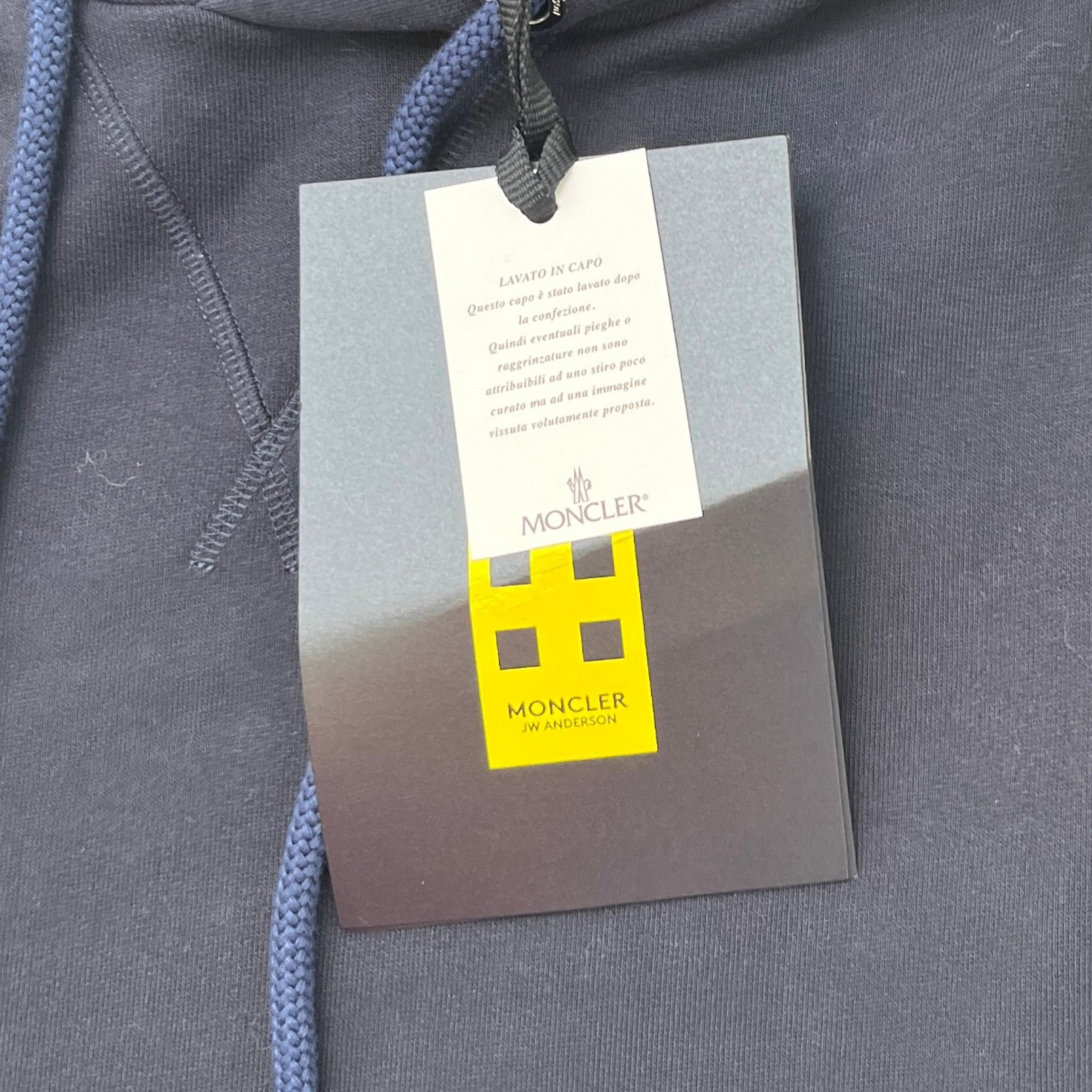 Men's X Jw Anderson Hoodie Navy Size S