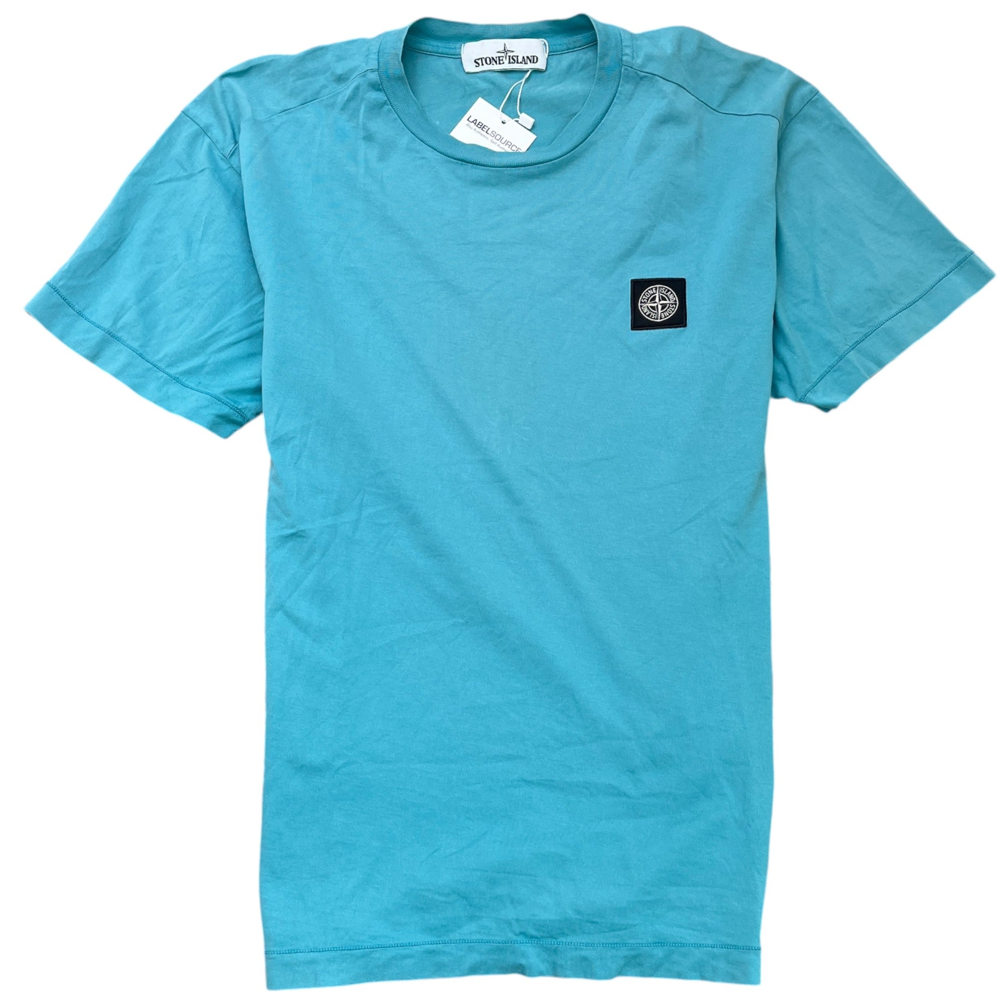 Men's Patch Logo T-Shirt Blue Size M
