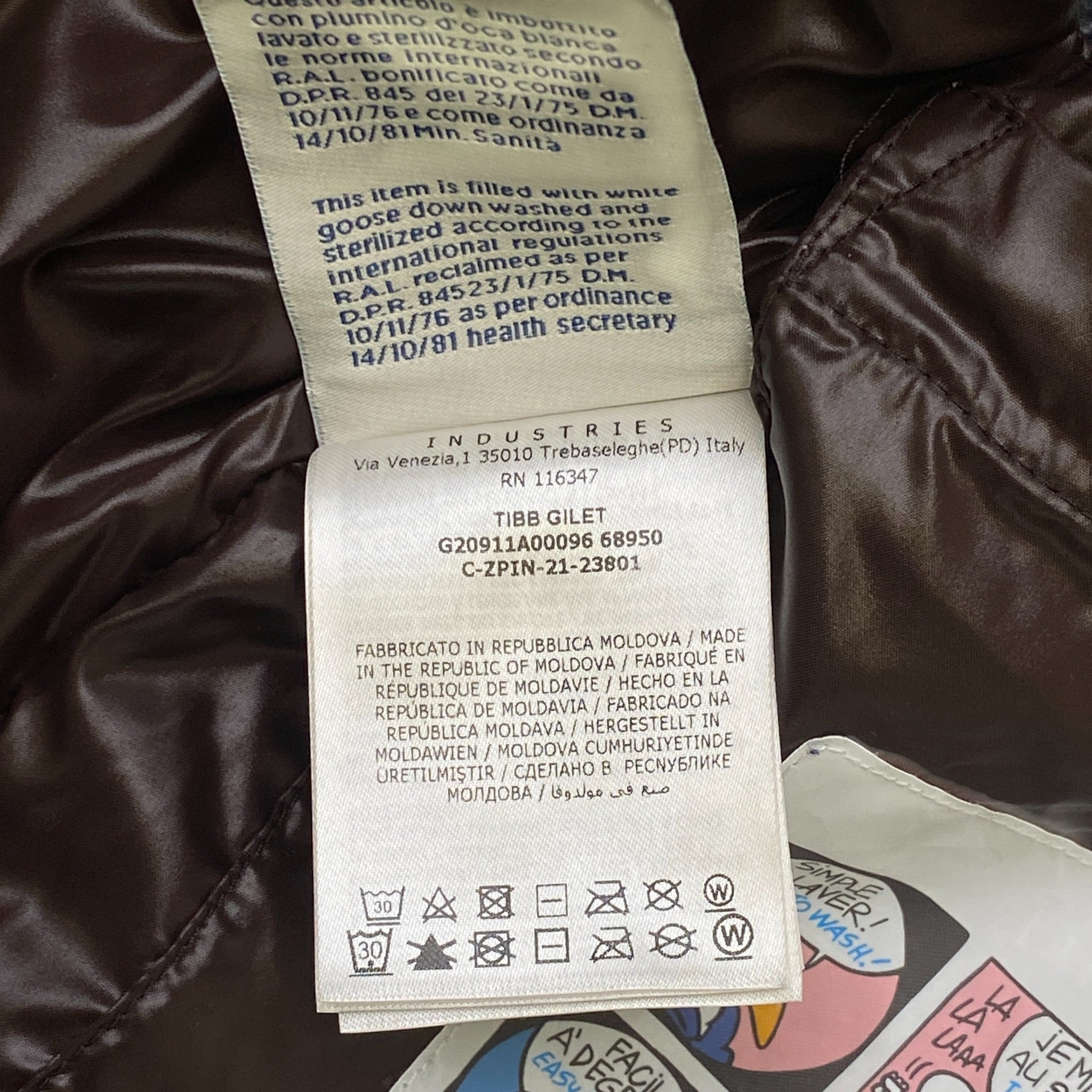 Men's Tibb Gilet Blue Size 2 / M