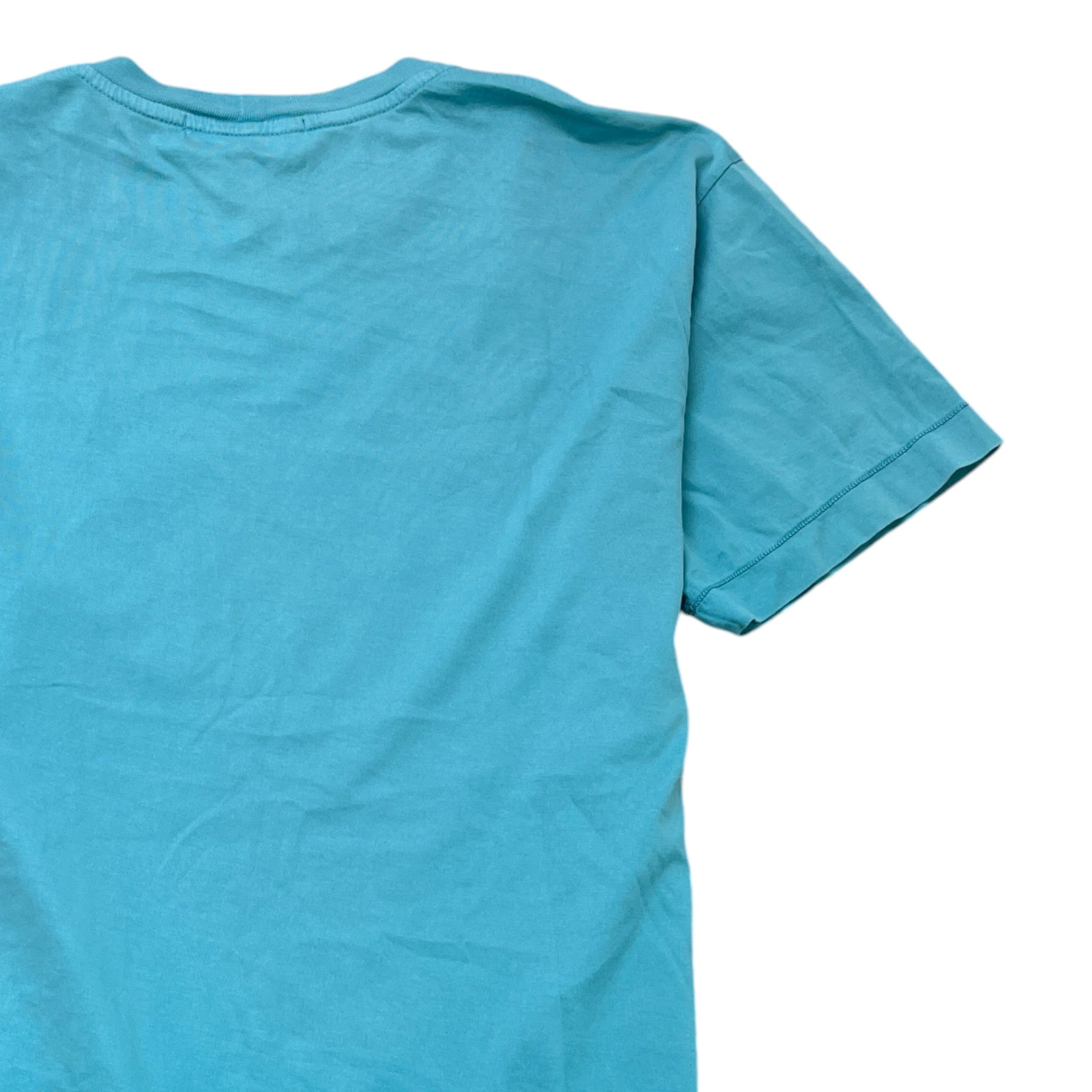 Men's Patch Logo T-Shirt Blue Size M