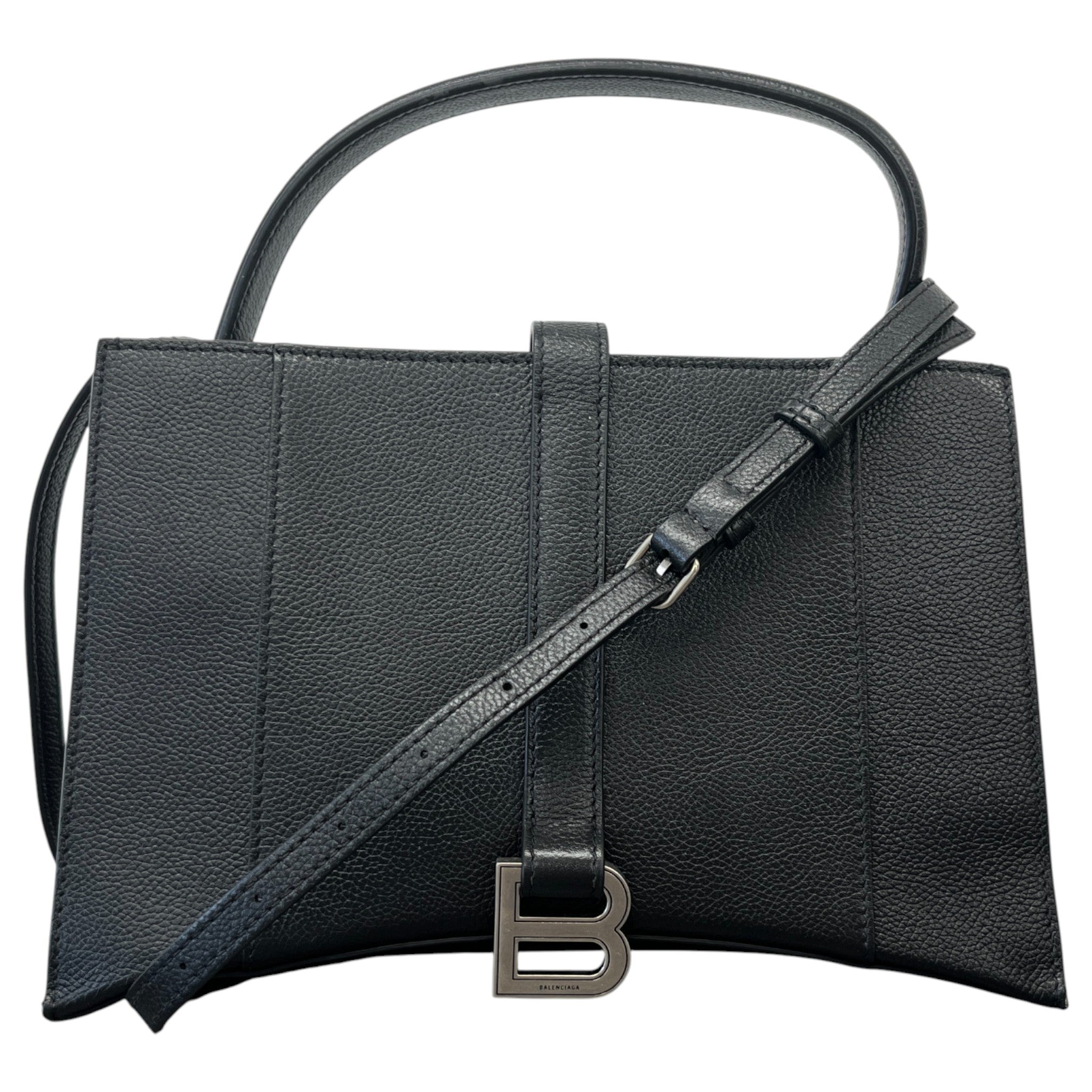 Women's Small Hourglass East-West Tote Bag Black