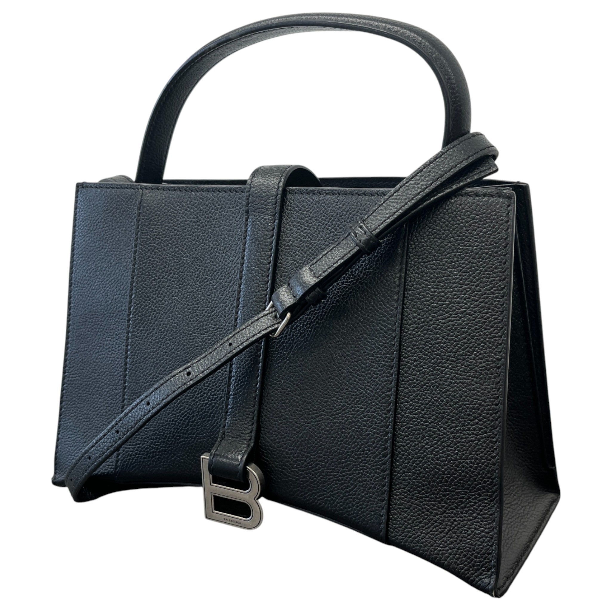 Women's Small Hourglass East-West Tote Bag Black