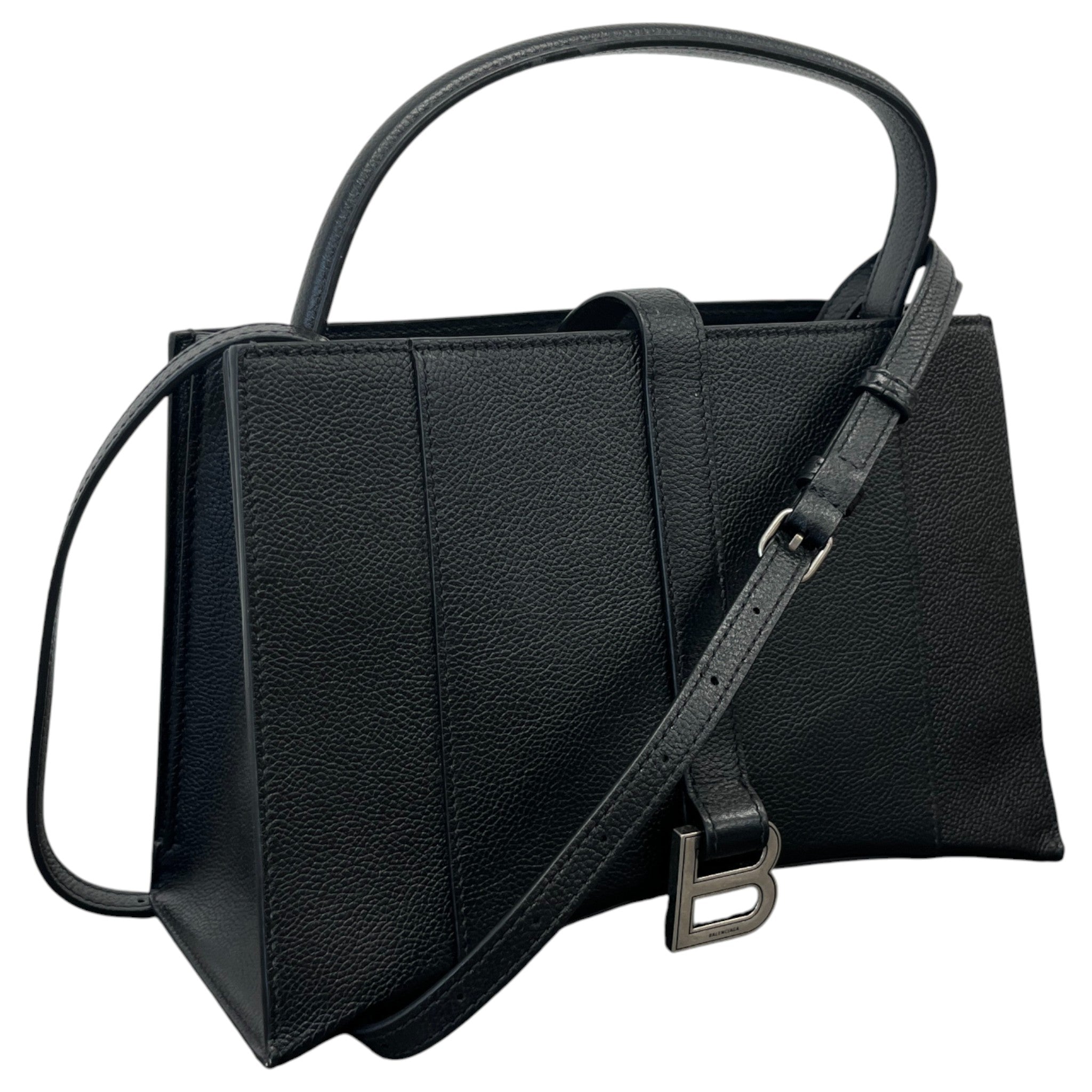 Women's Small Hourglass East-West Tote Bag Black