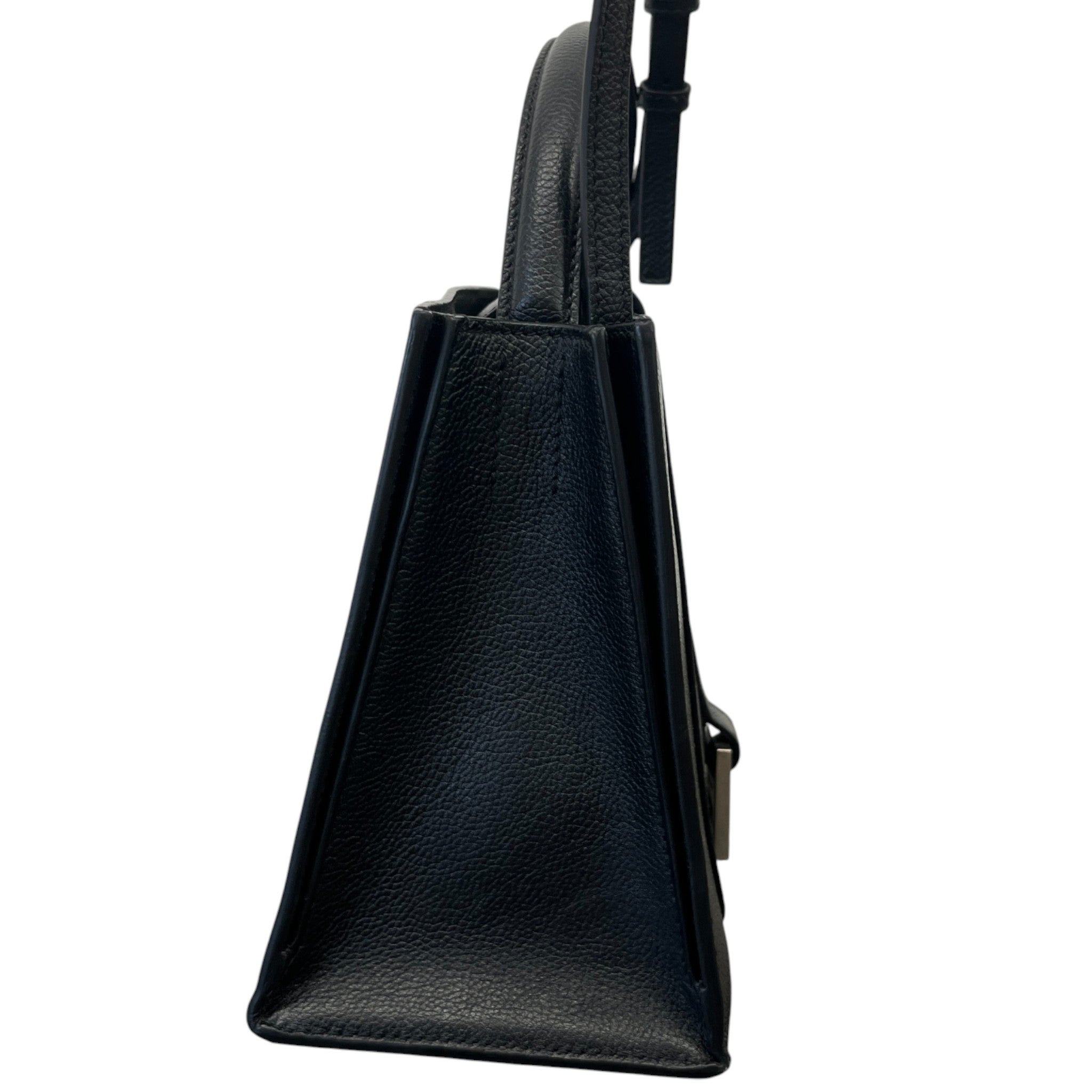 Women's Small Hourglass East-West Tote Bag Black