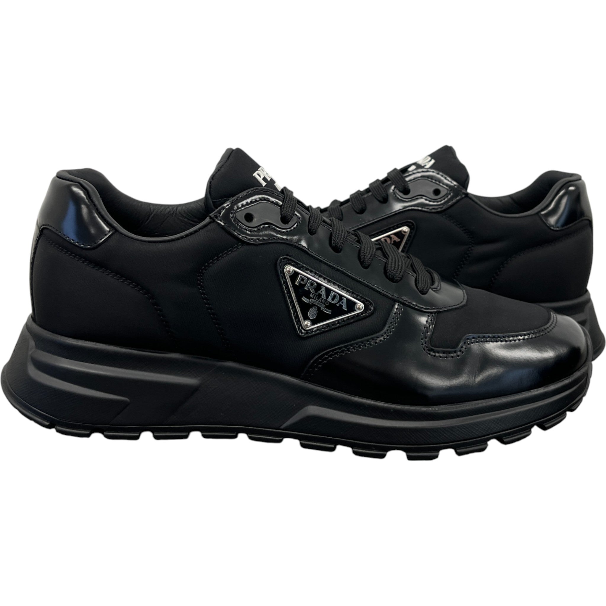 Men's Prax 01 Re-Nylon Low Trainers Black Size EU 41.5 / UK 7.5