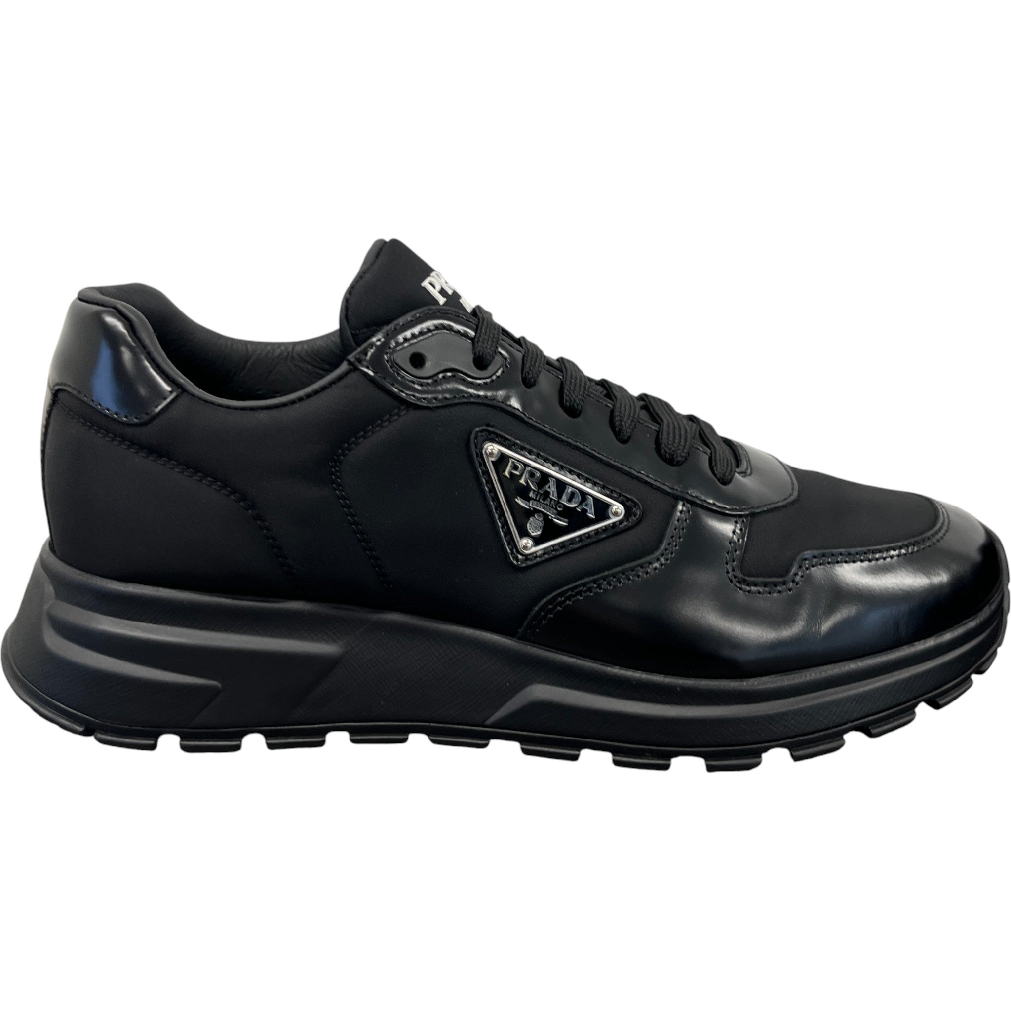 Men's Prax 01 Re-Nylon Low Trainers Black Size EU 41.5 / UK 7.5