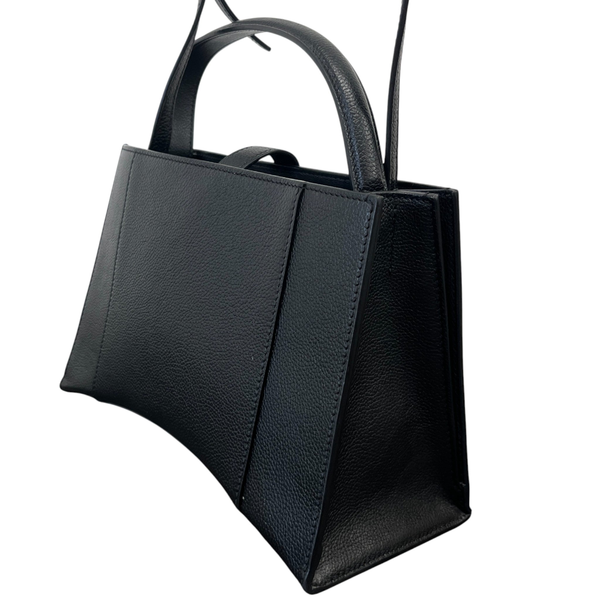 Women's Small Hourglass East-West Tote Bag Black