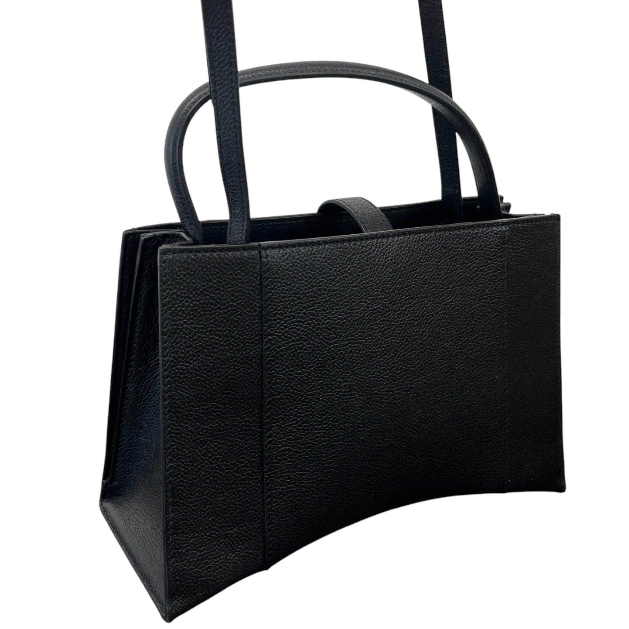 Women's Small Hourglass East-West Tote Bag Black