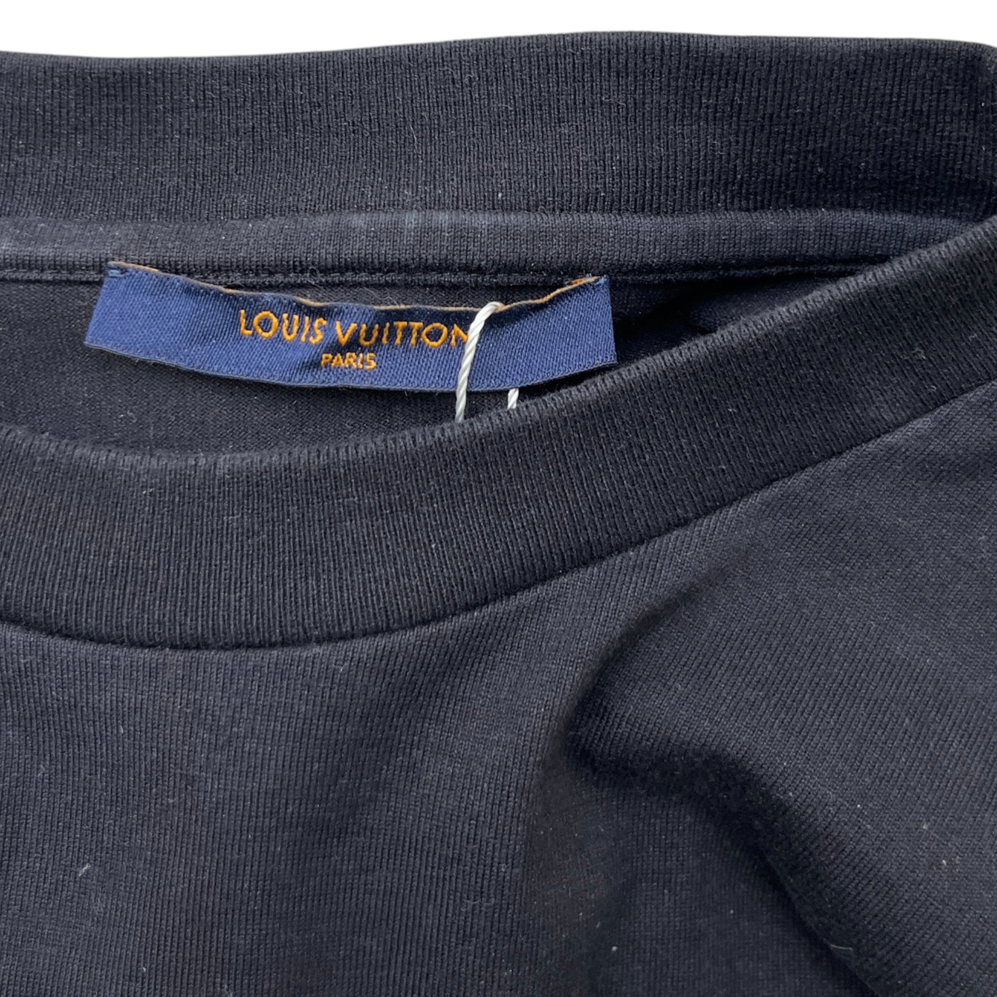 Men's Lv Stitch T-Shirt Black Size S