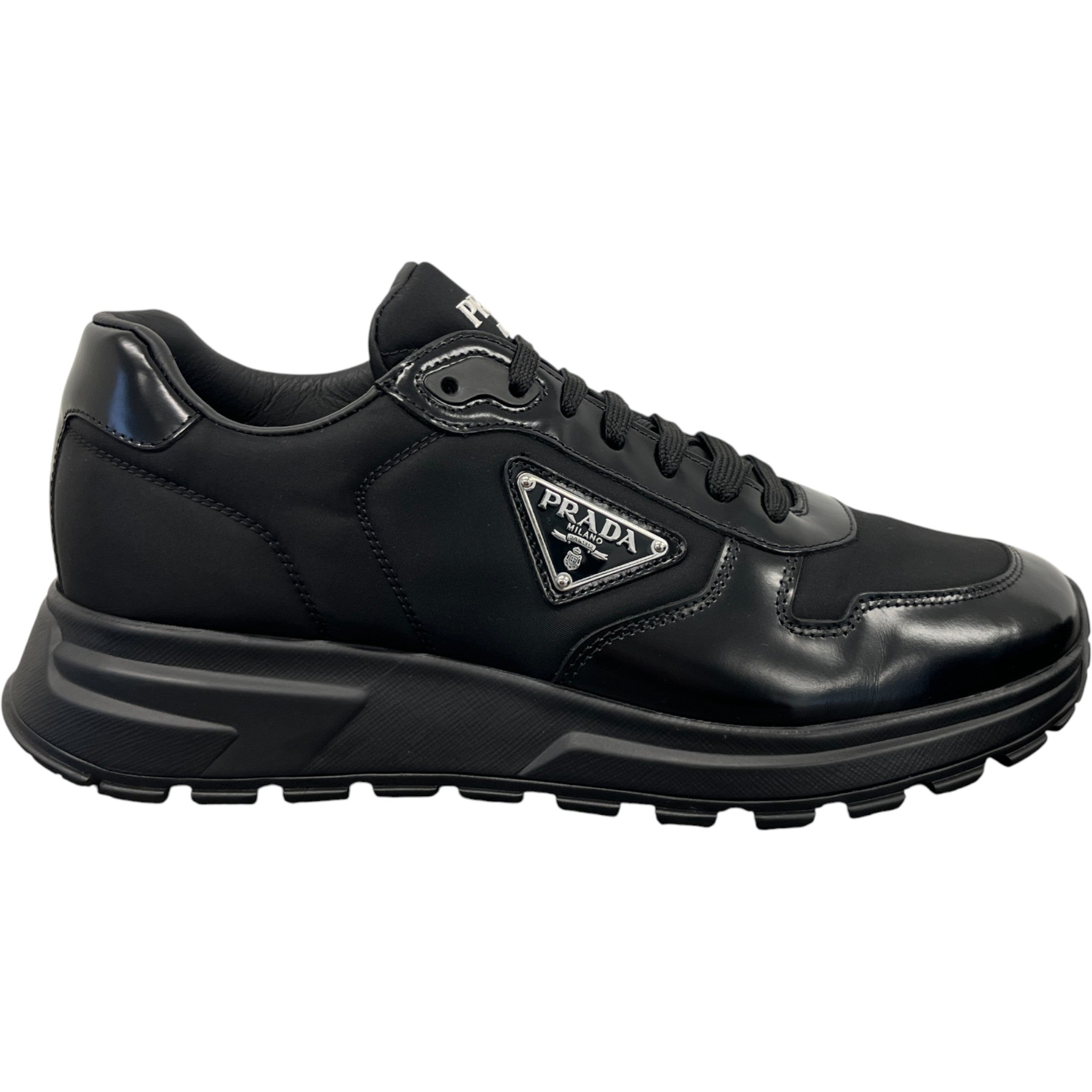 Men's Prax 01 Re-Nylon Low Trainers Black Size EU 41.5 / UK 7.5