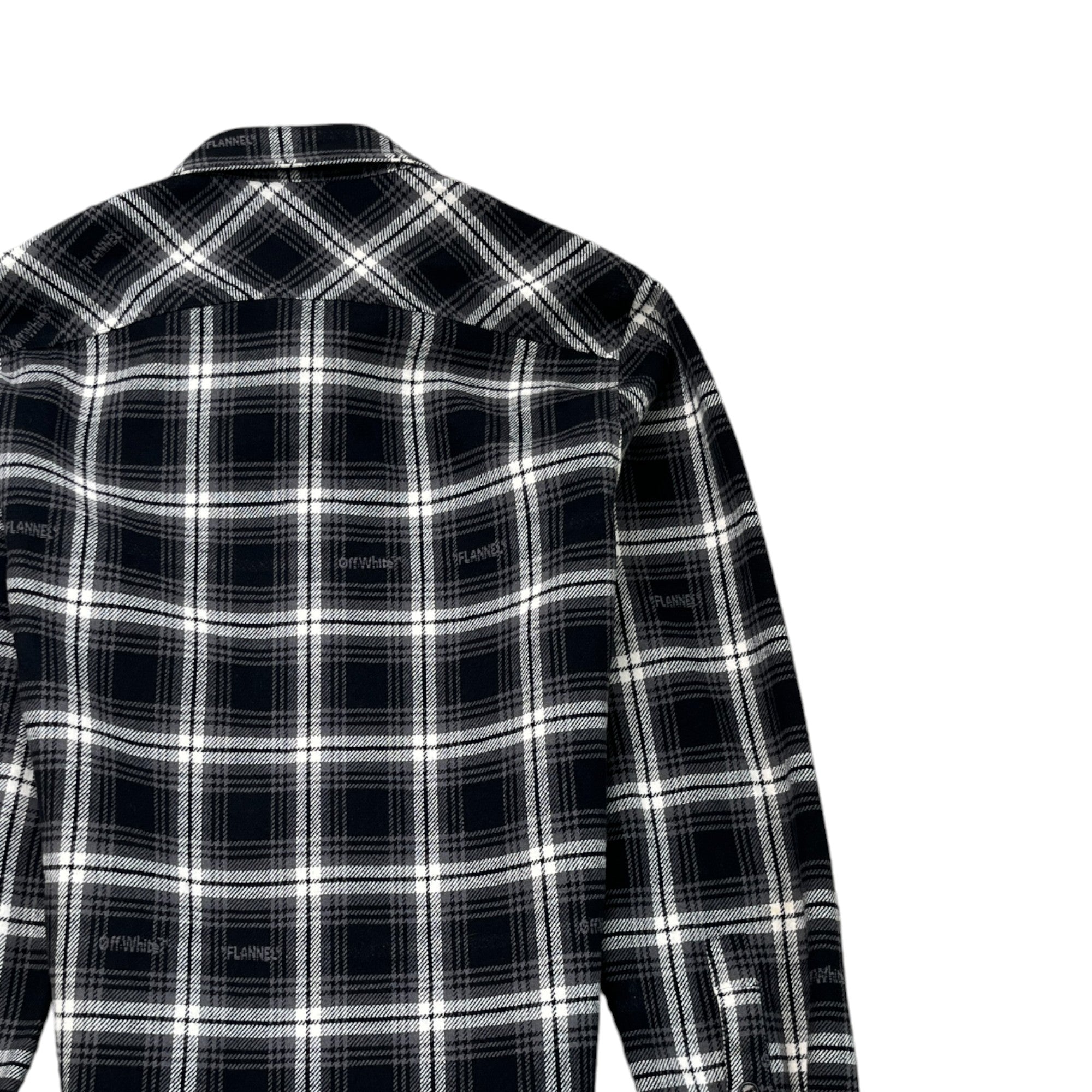 Men's Check Logo OverShirt Black Size S