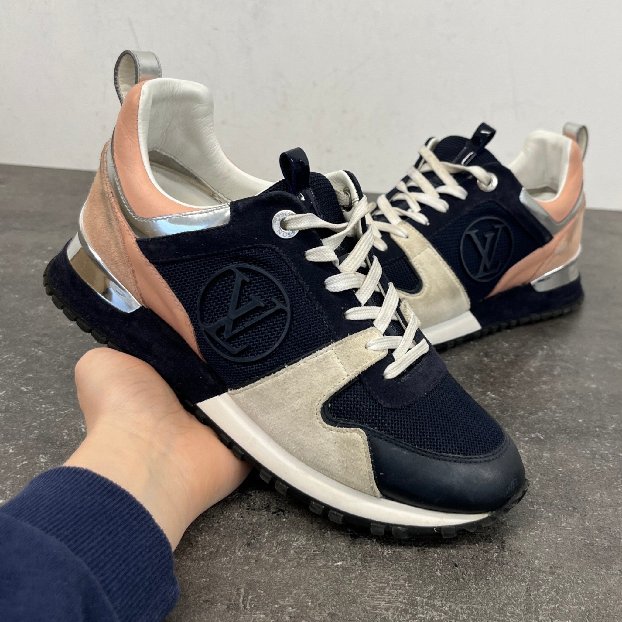 Women's Run Away Low Trainers Navy Size EU 36 / UK 3