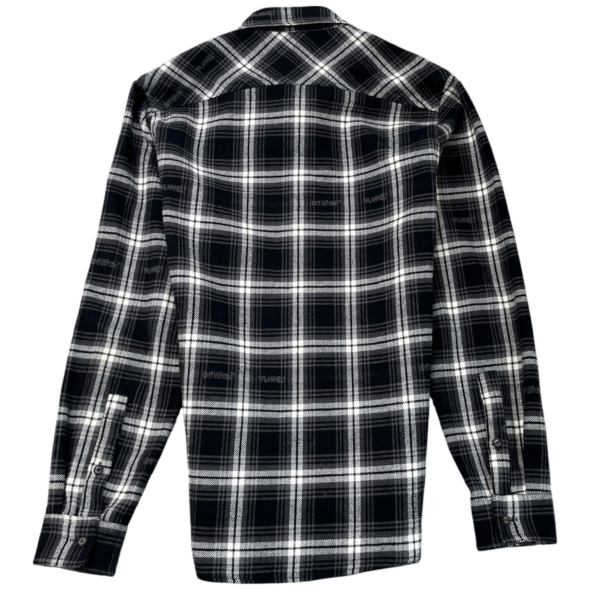 Men's Check Logo OverShirt Black Size S