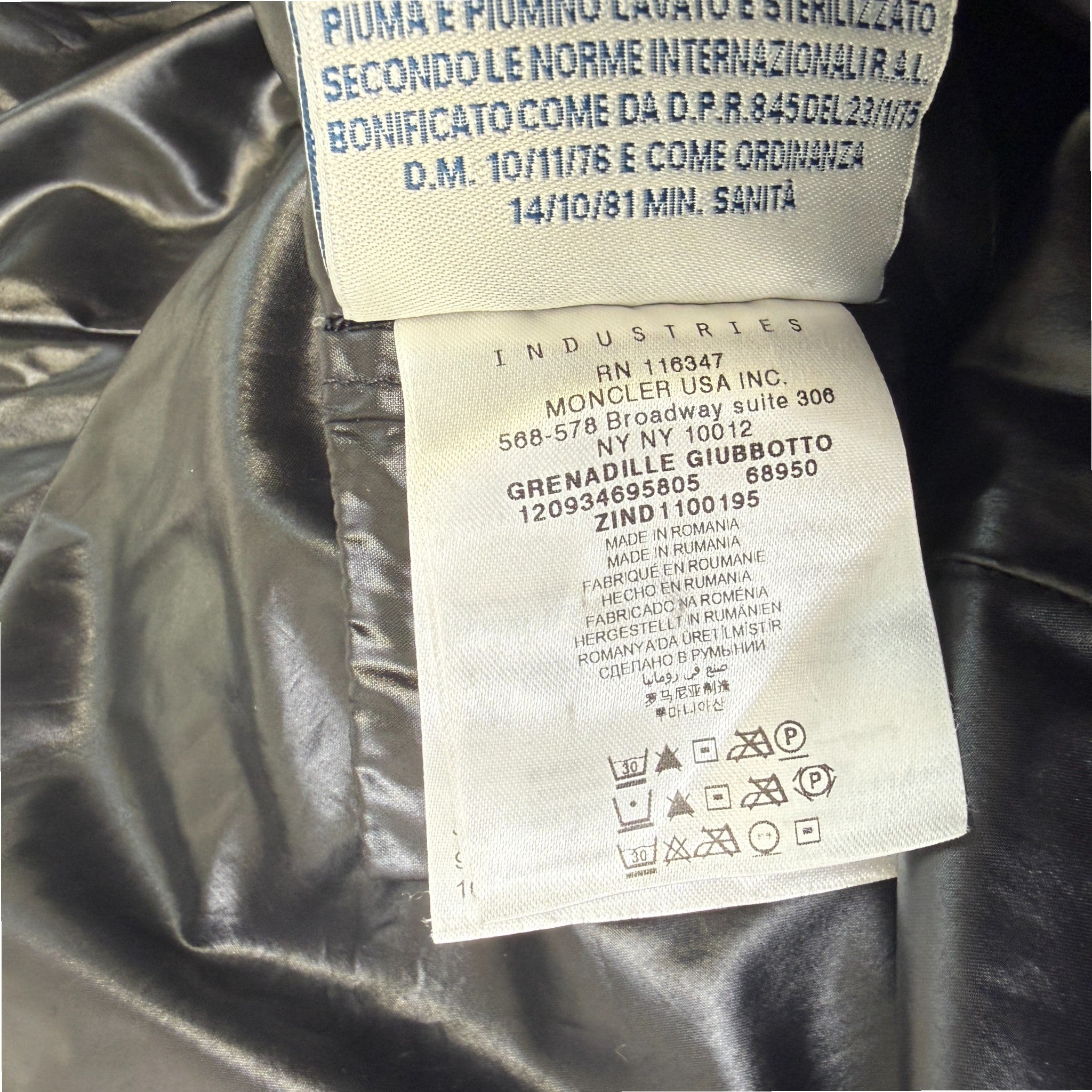 Women's Grenadille Down Jacket Navy Size 1 / UK 10