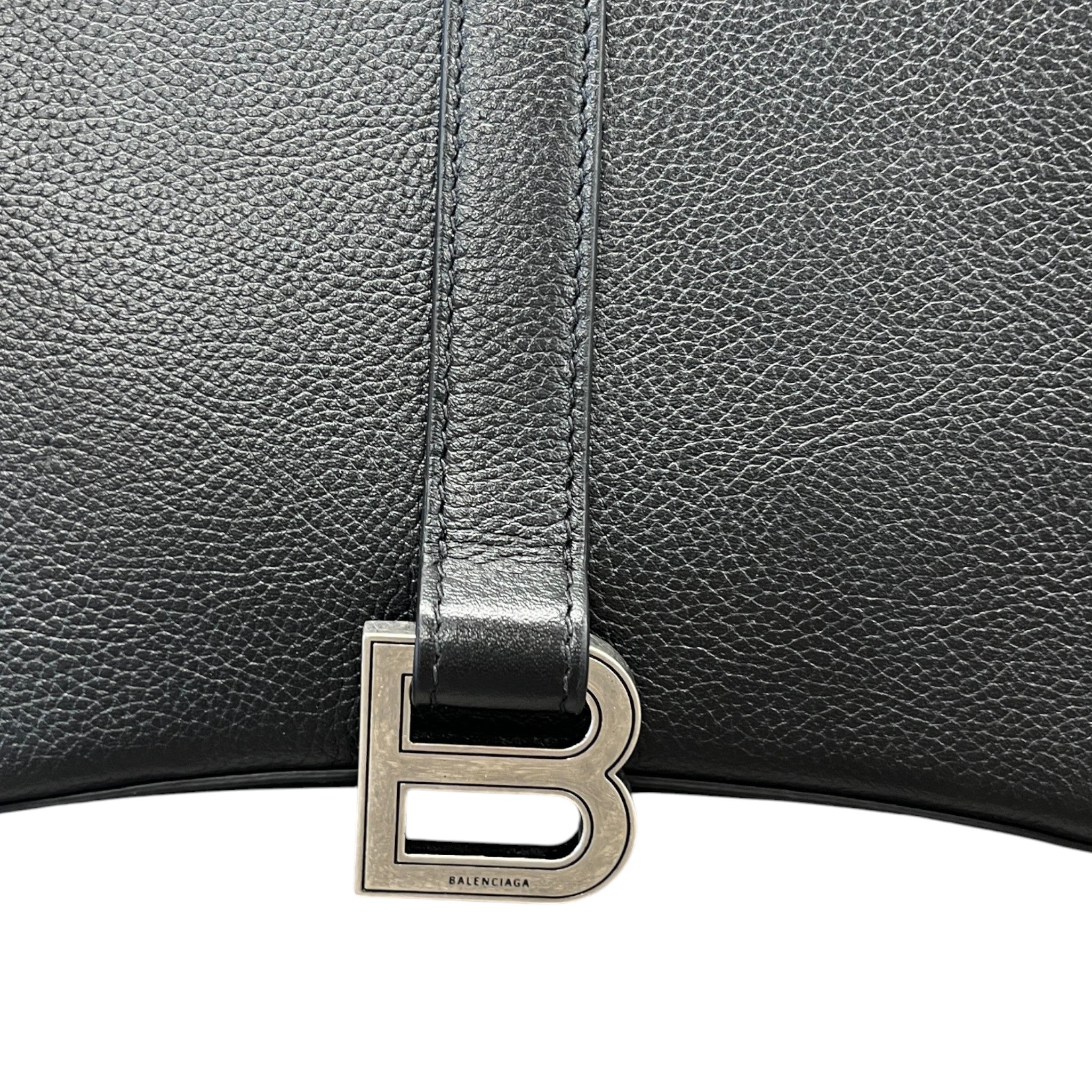 Women's Small Hourglass East-West Tote Bag Black