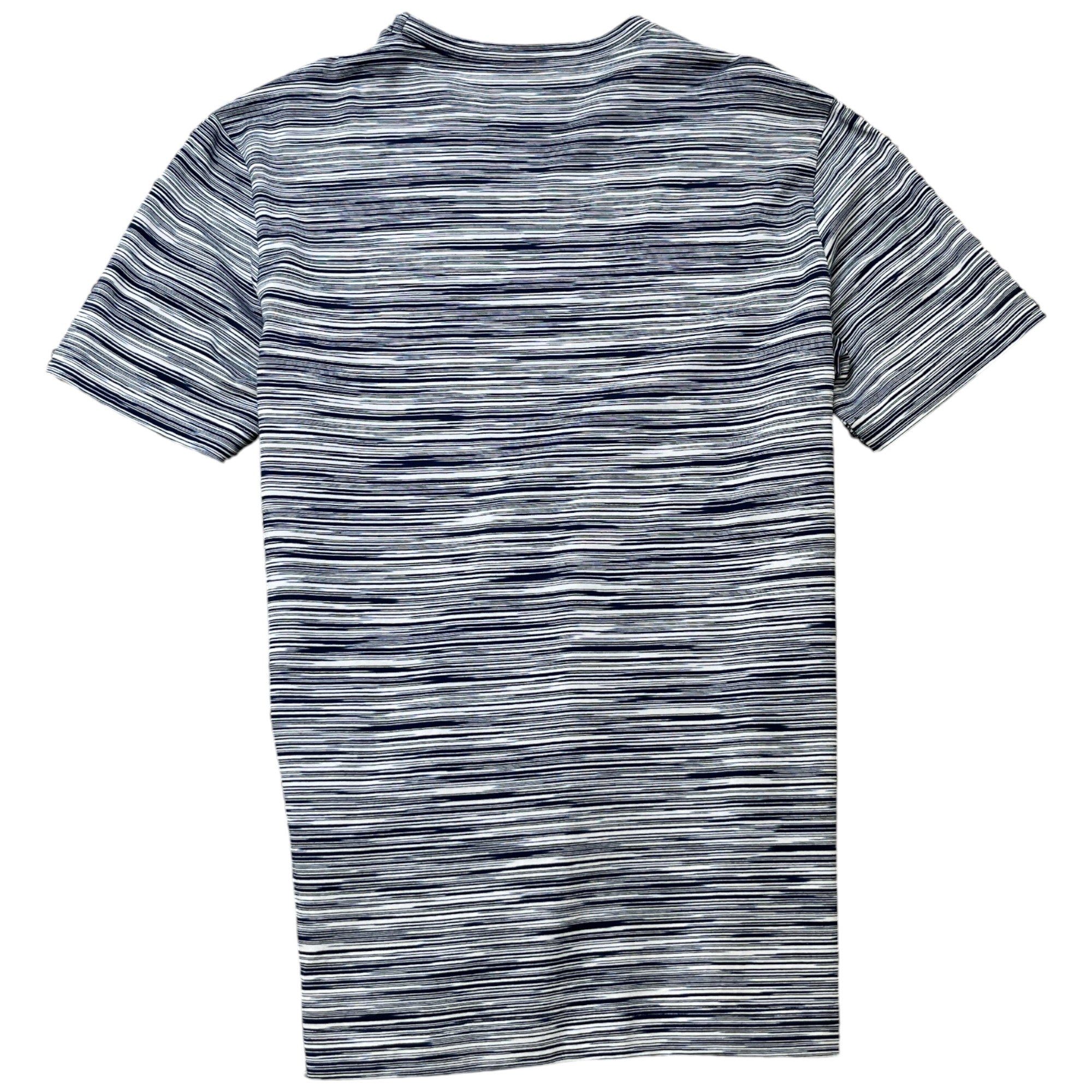 Men's Striped Cotton T-Shirt Navy Size L