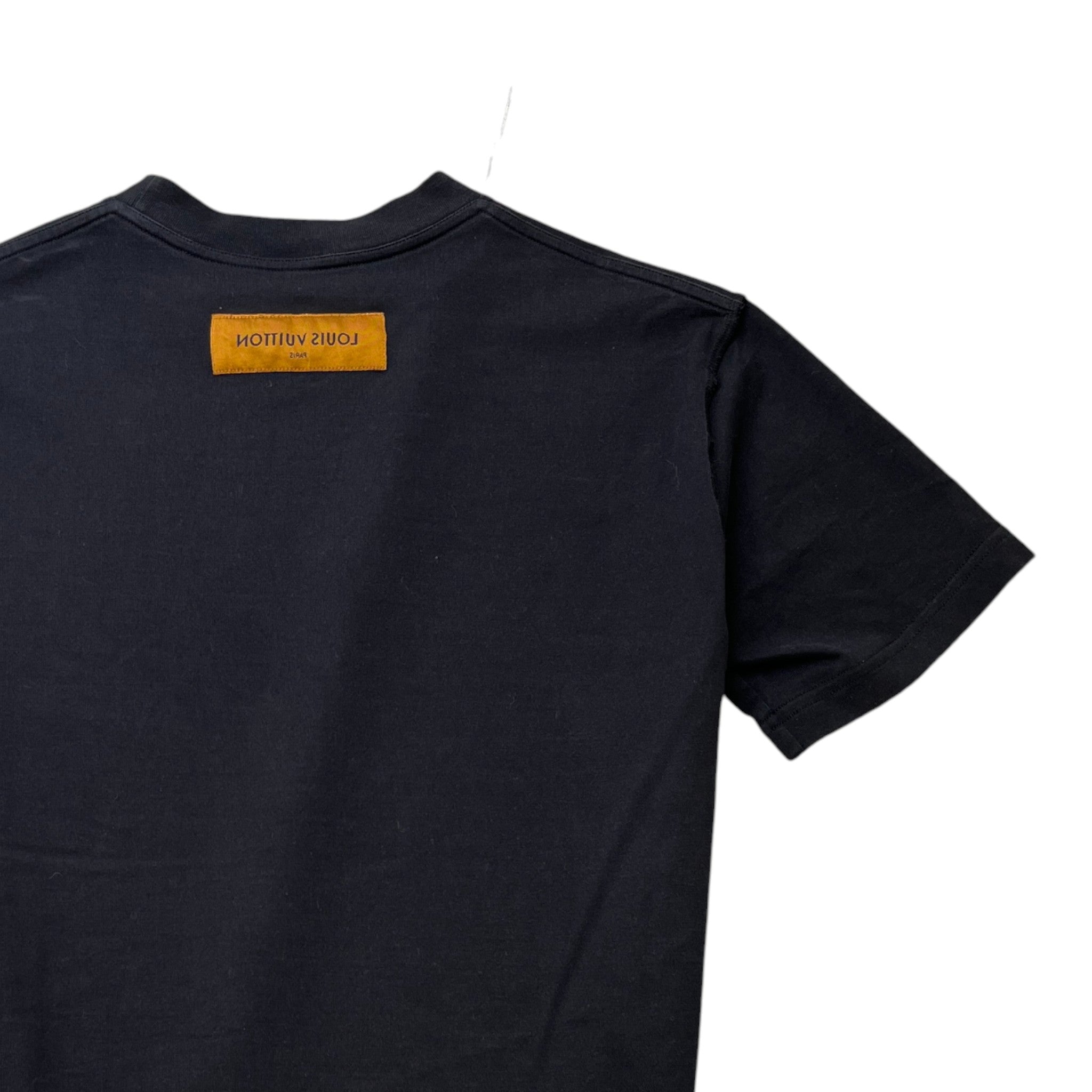 Men's Lv Stitch T-Shirt Black Size S