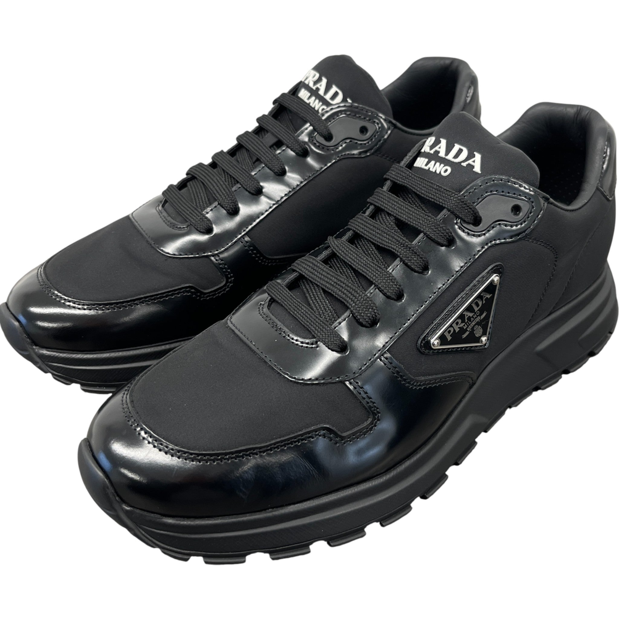 Men's Prax 01 Re-Nylon Low Trainers Black Size EU 41.5 / UK 7.5