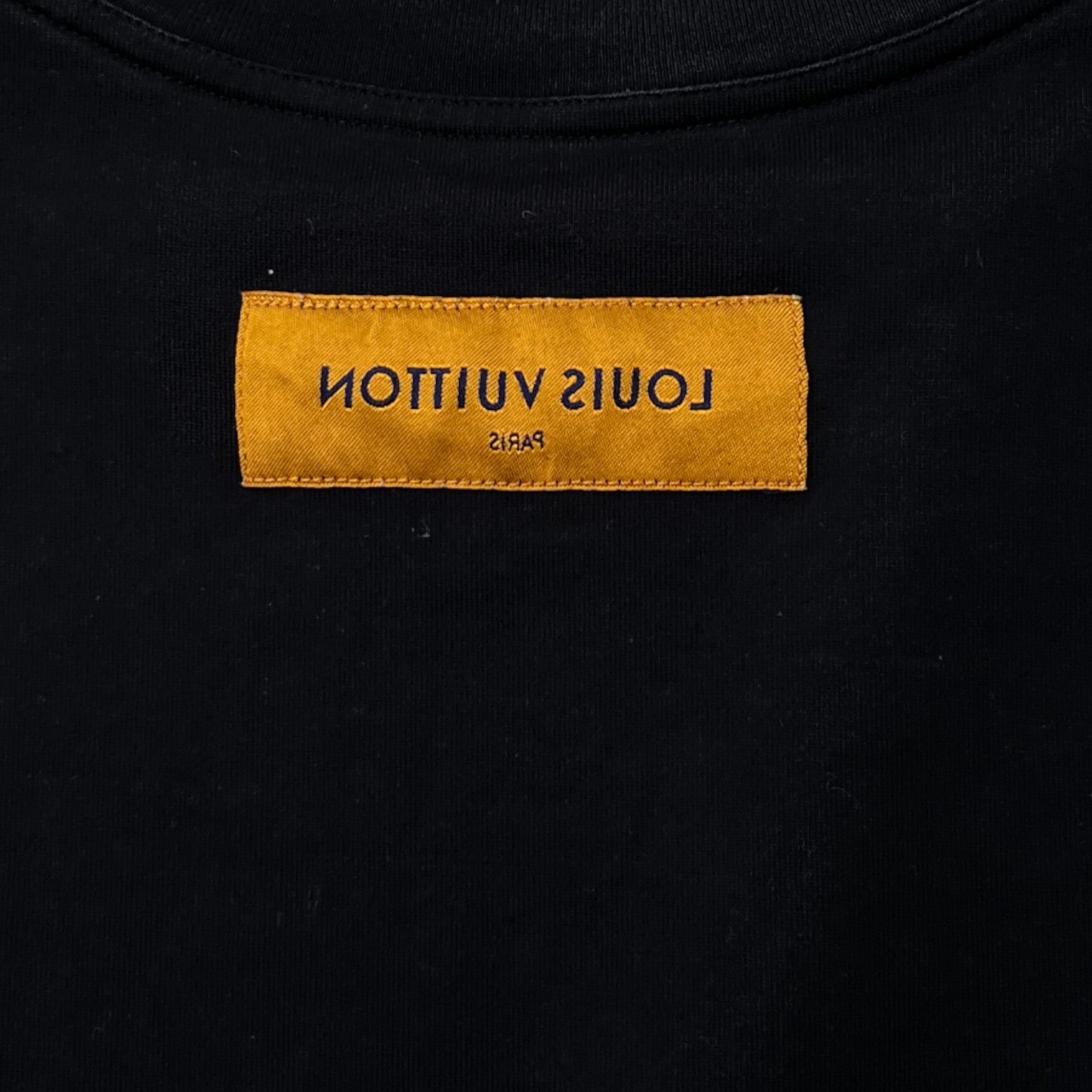 Men's Lv Stitch T-Shirt Black Size S