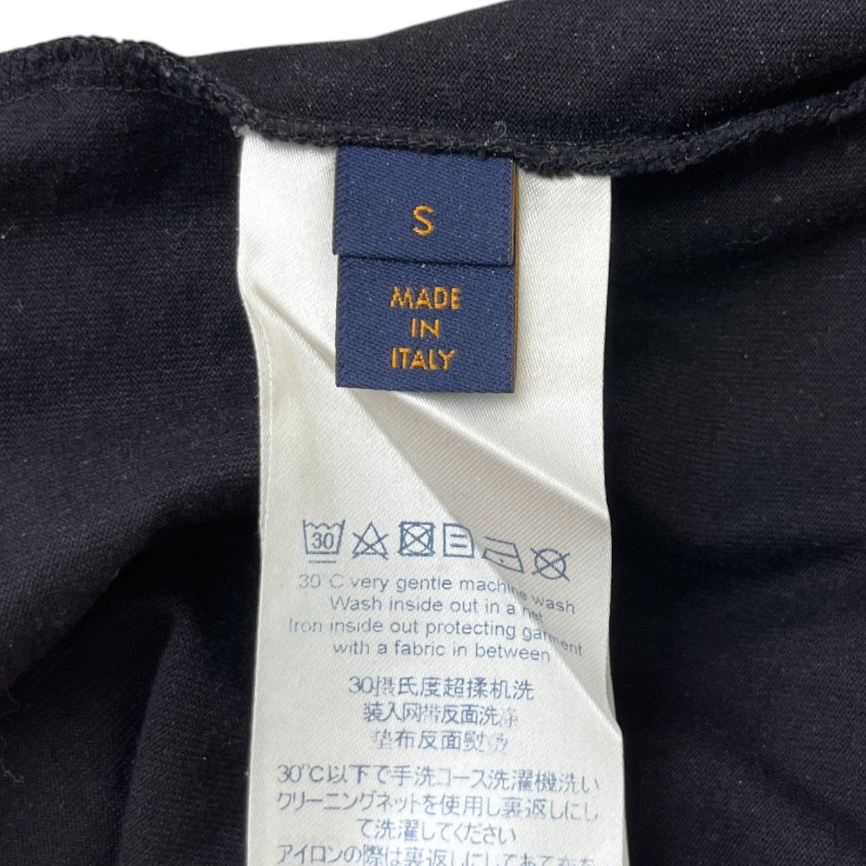 Men's Lv Stitch T-Shirt Black Size S