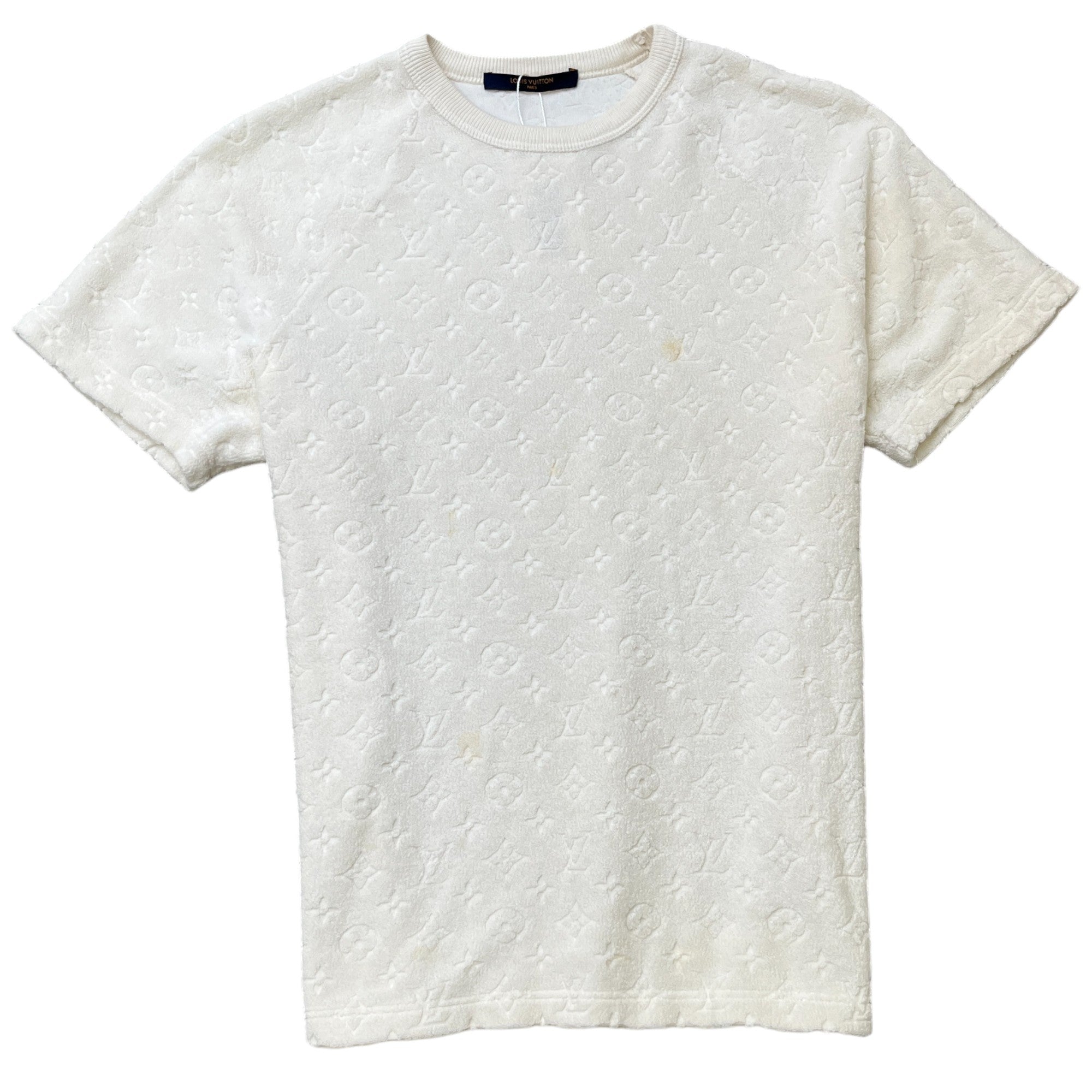 Men's Monogram Towelling T-Shirt White Size S