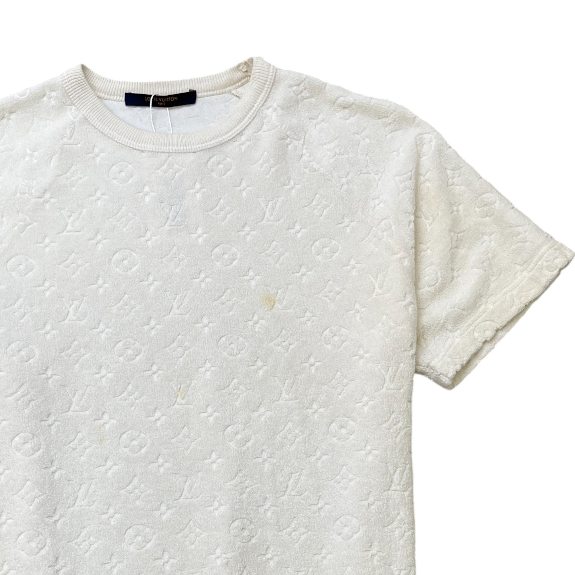 Men's Monogram Towelling T-Shirt White Size S