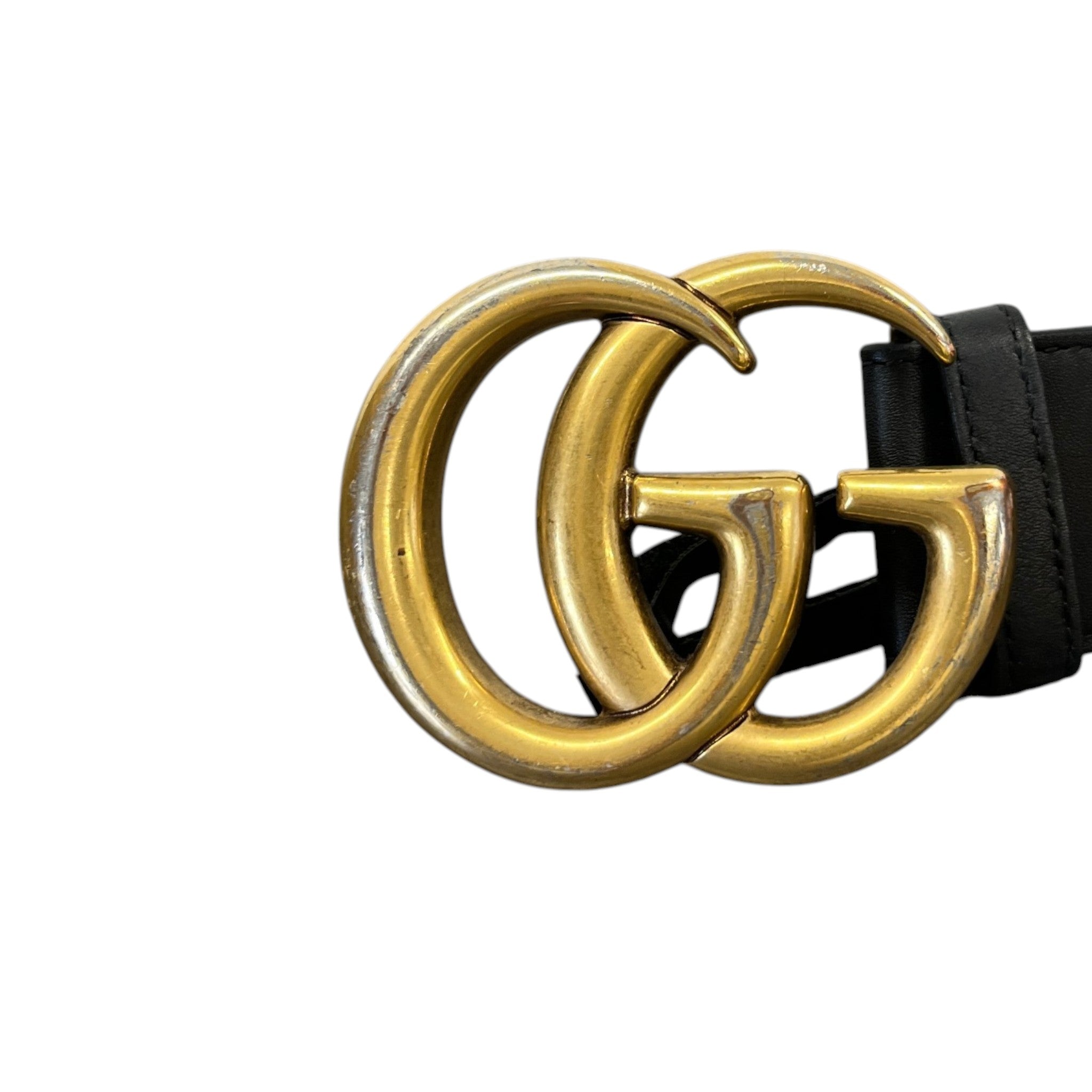 Women's Gg Marmont Belt Black Size 75CM / UK 6