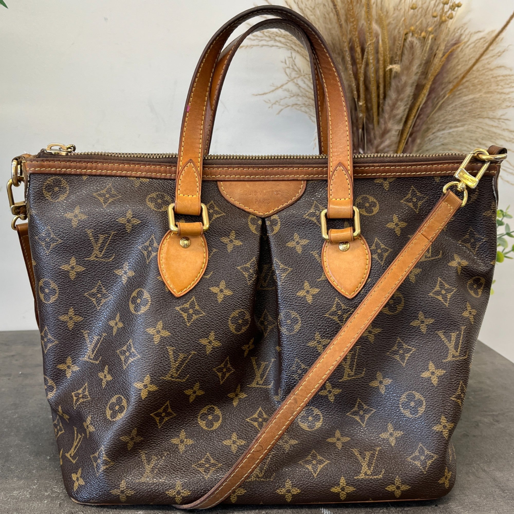 Women's Monogram Palermo Pm Handbag Brown