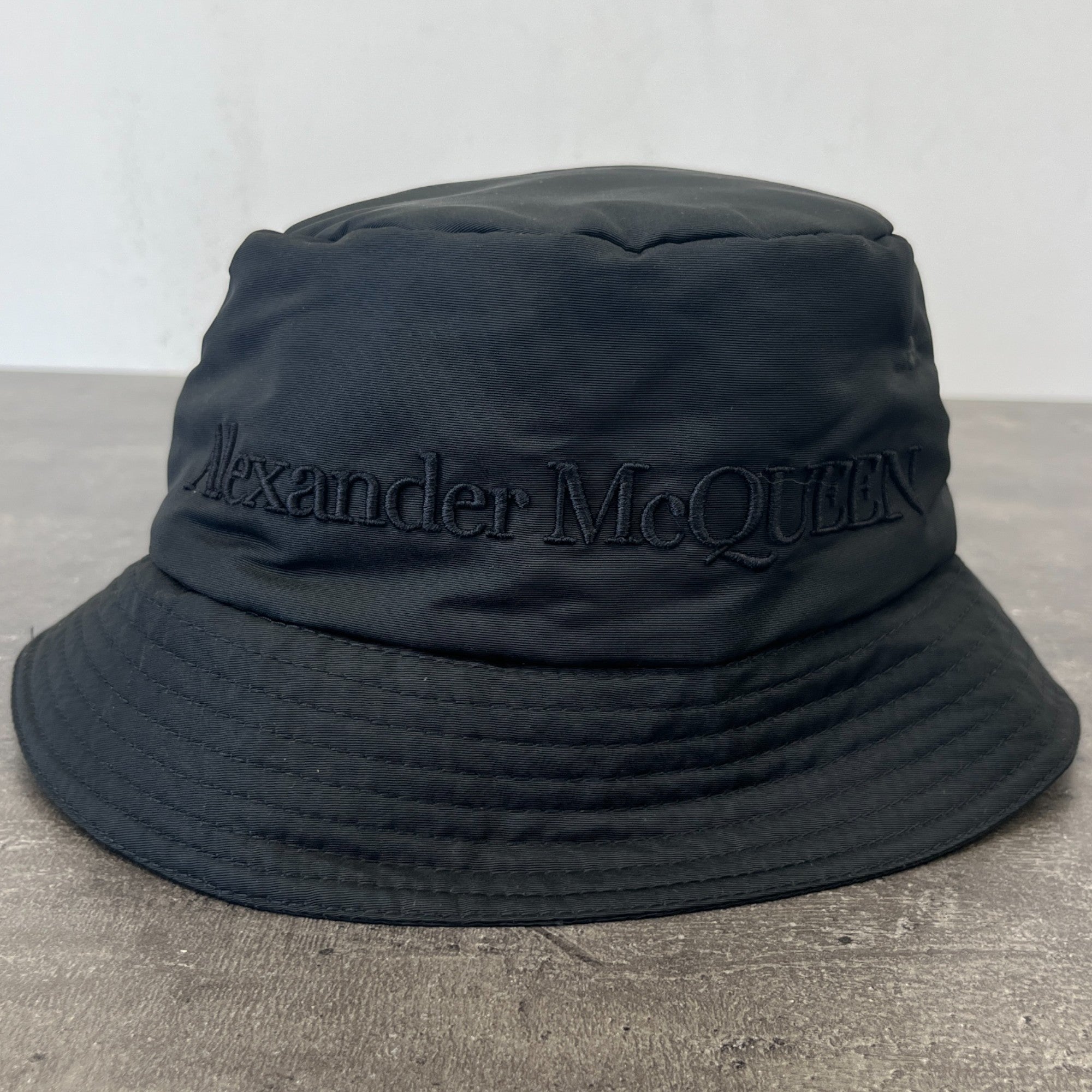 Women's Logo Print Bucket Hat Black Size S