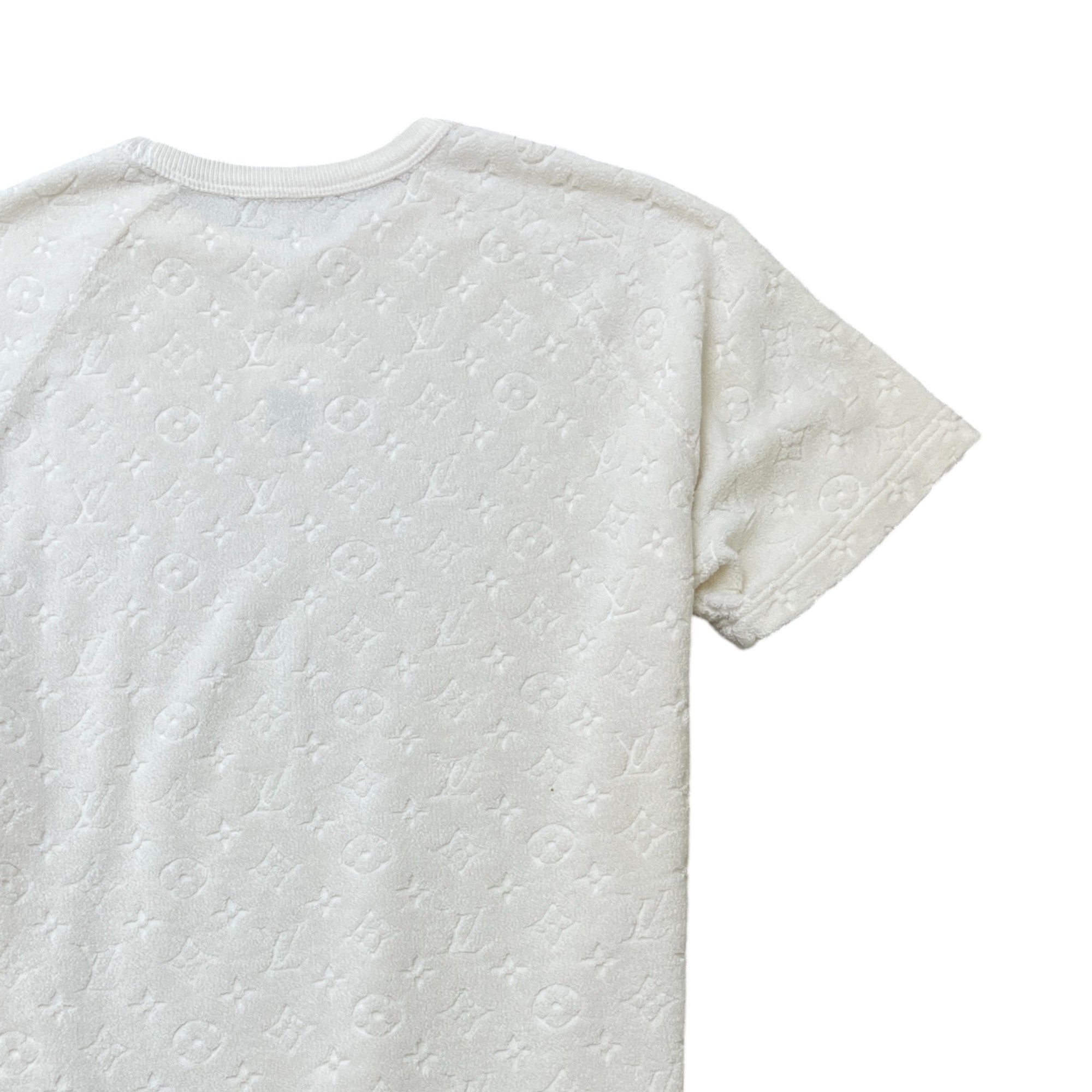 Men's Monogram Towelling T-Shirt White Size S