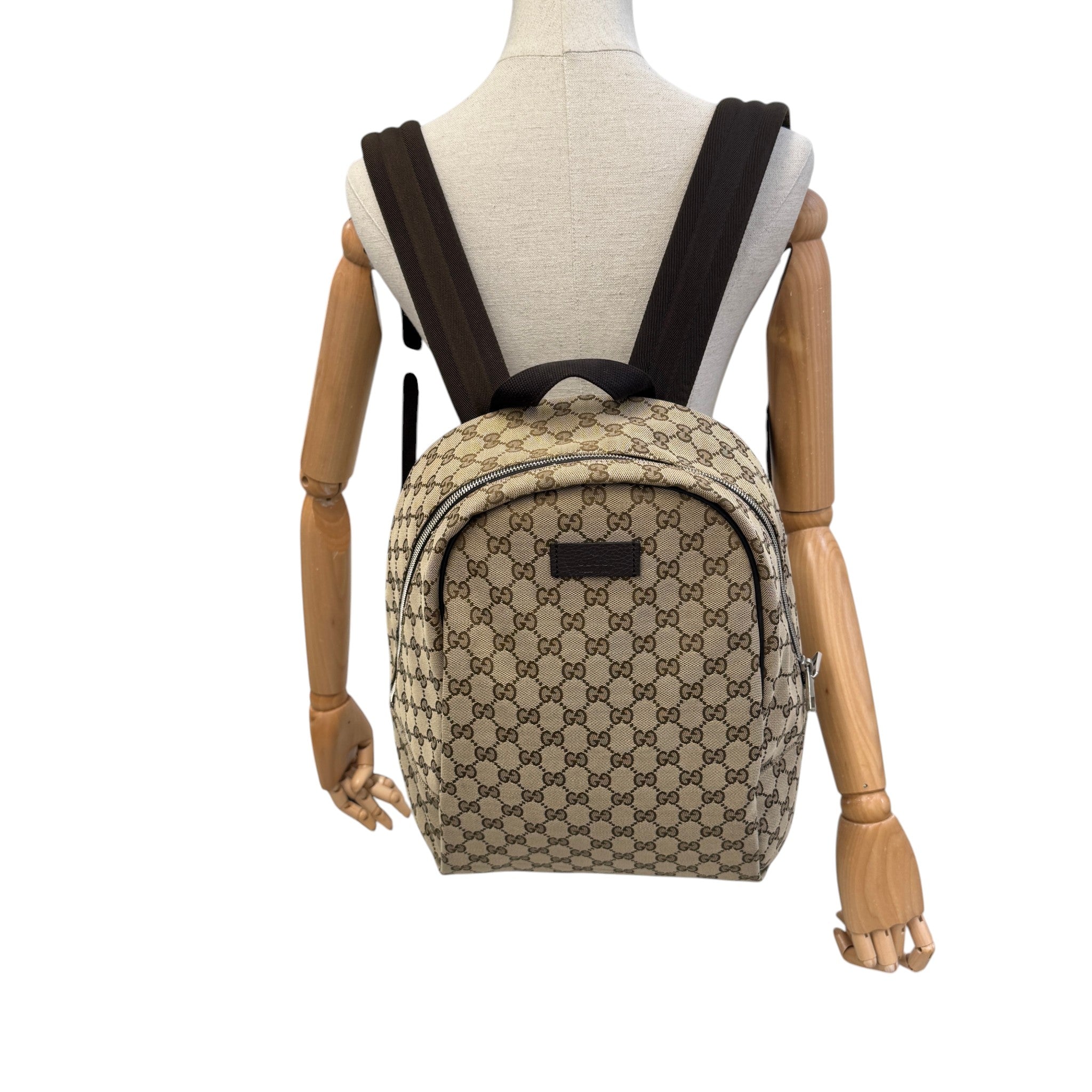 Men's Gg Supreme Backpack Beige