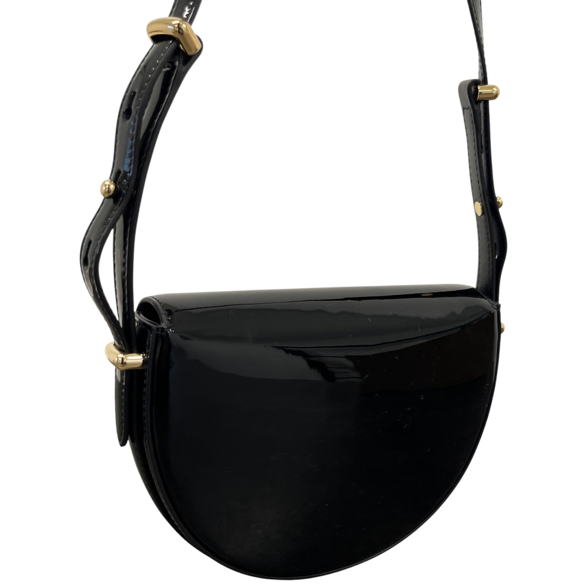 Women's Triangle Logo Shoulder Bag Black