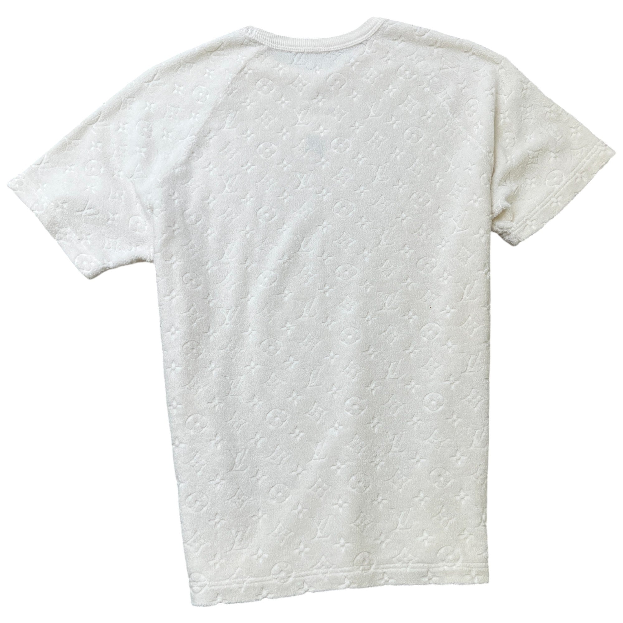 Men's Monogram Towelling T-Shirt White Size S