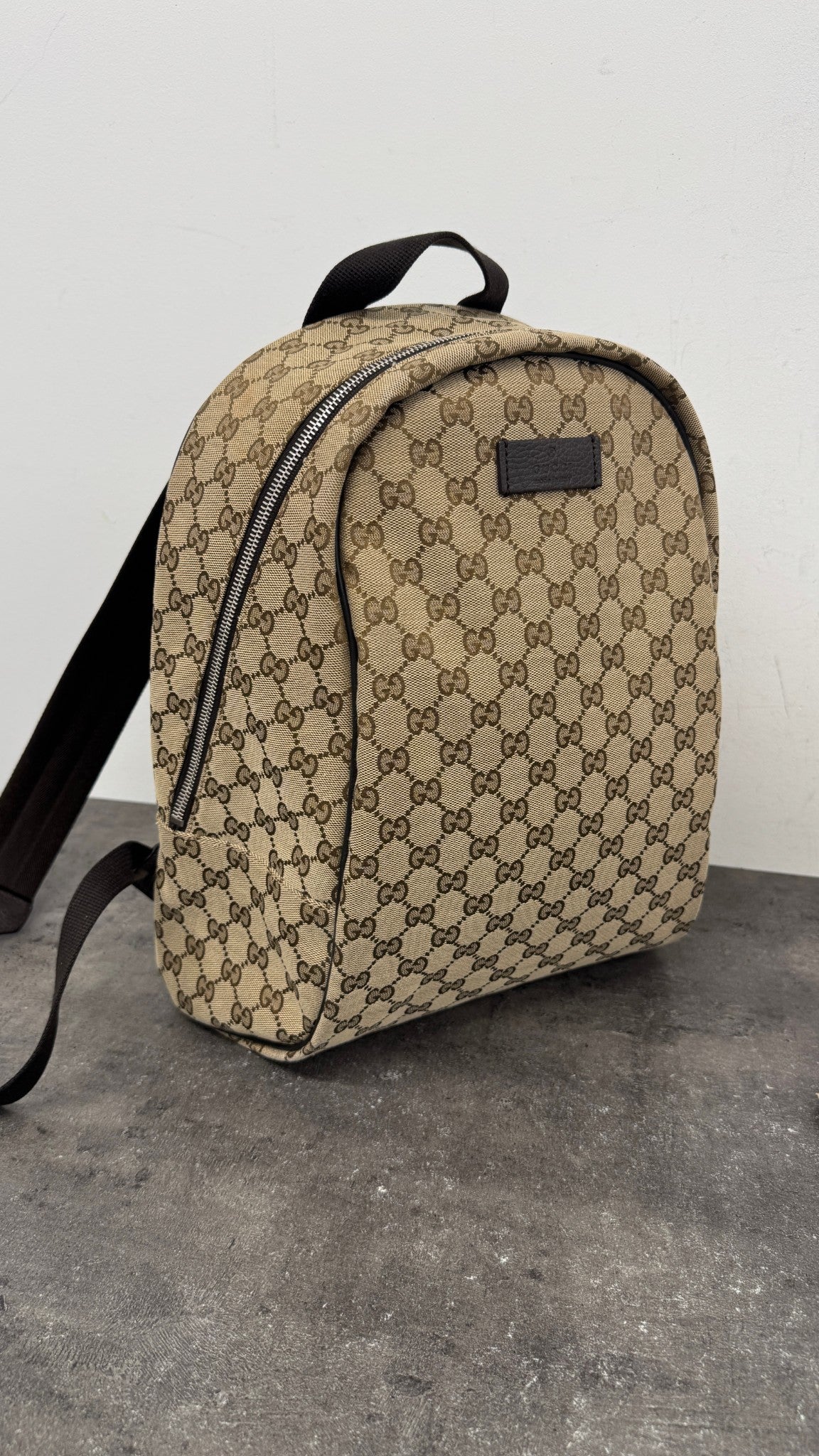 Men's Gg Supreme Backpack Beige