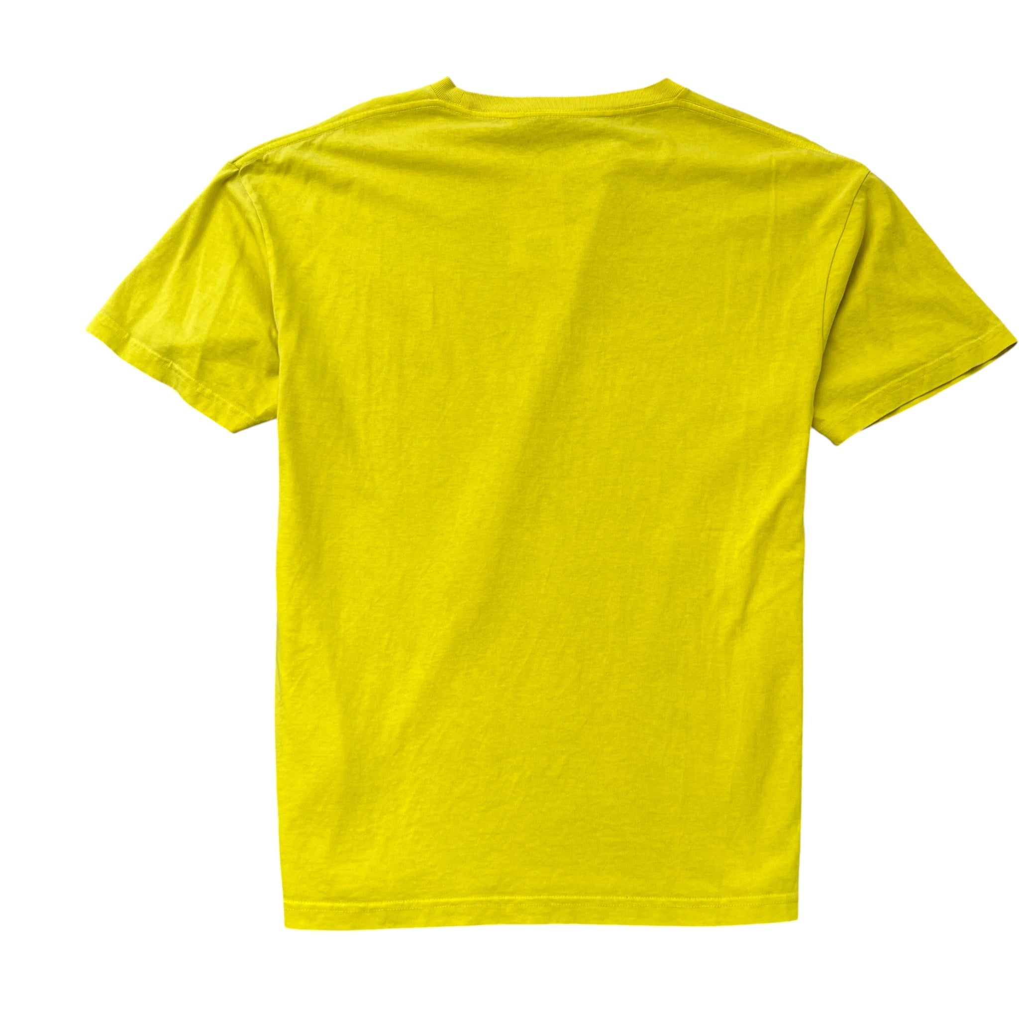Men's Logo Print T-Shirt Yellow Size L