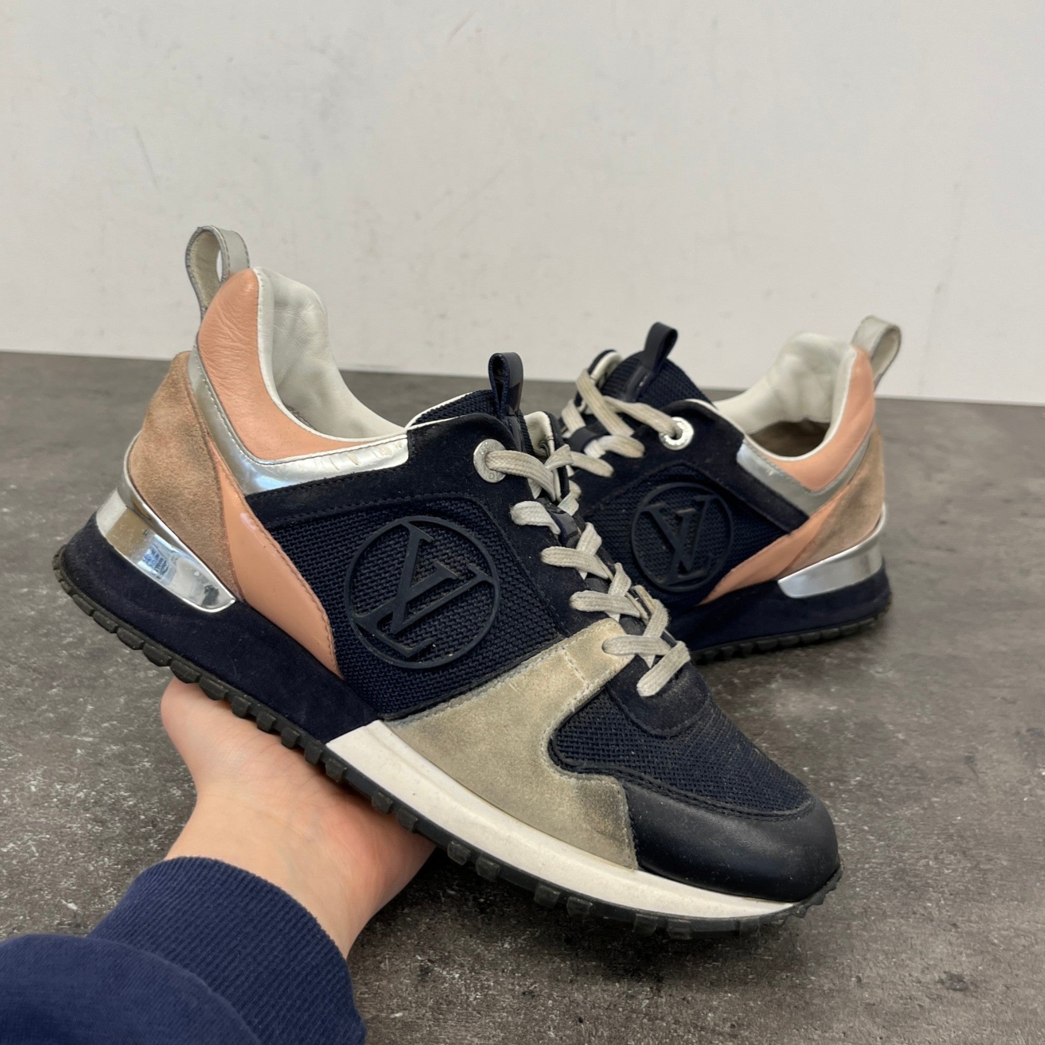 Women's Run Away Low Trainers Navy Size EU 36 / UK 3