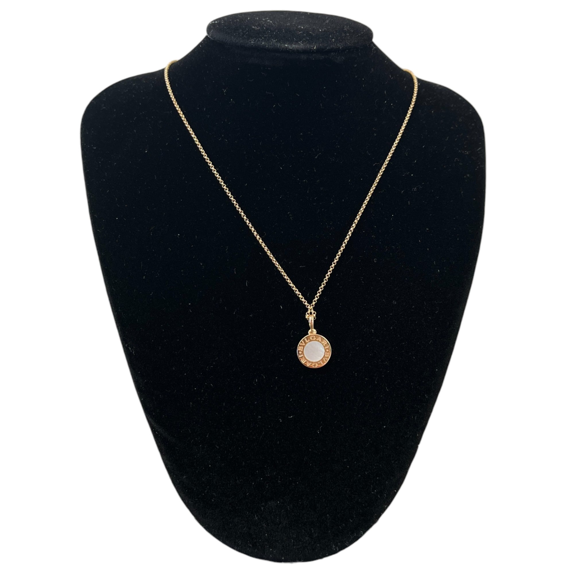 Women's 18Ct Rose-Gold And Mother Of Pearl Necklace Gold