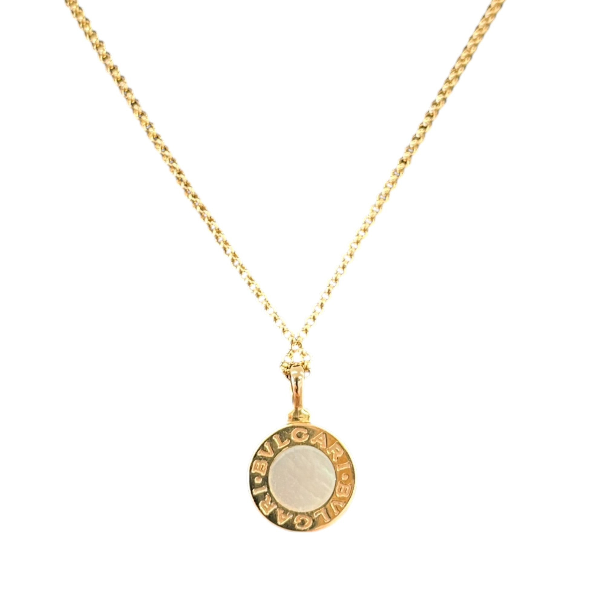 Women's 18Ct Rose-Gold And Mother Of Pearl Necklace Gold