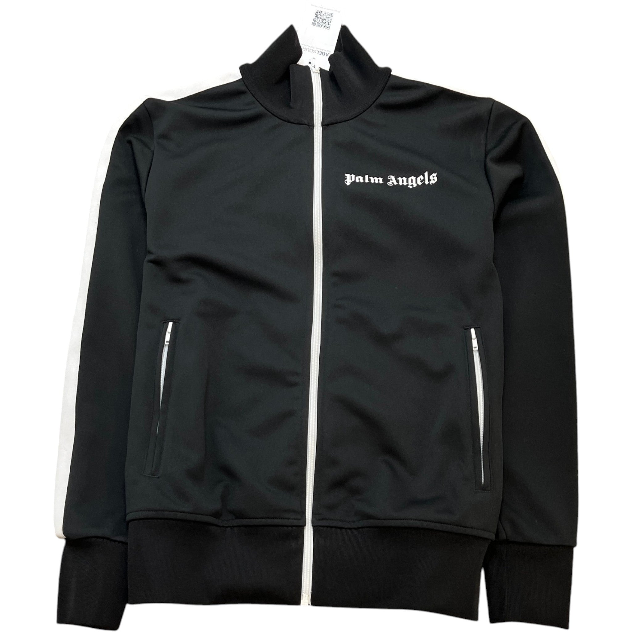 Men's Logo Print Track Jacket Black Size M