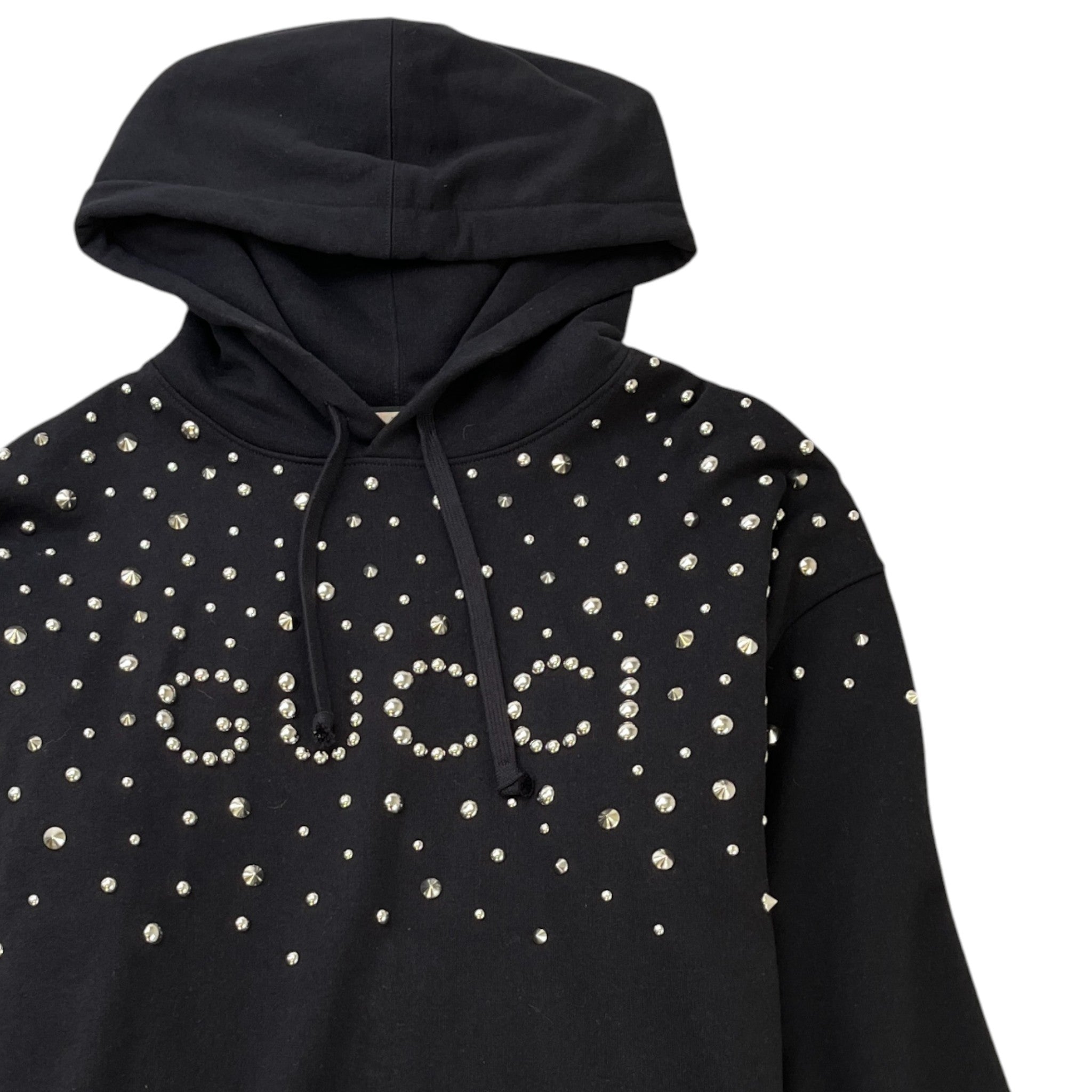 Men's Studded Hoodie Black Size XL